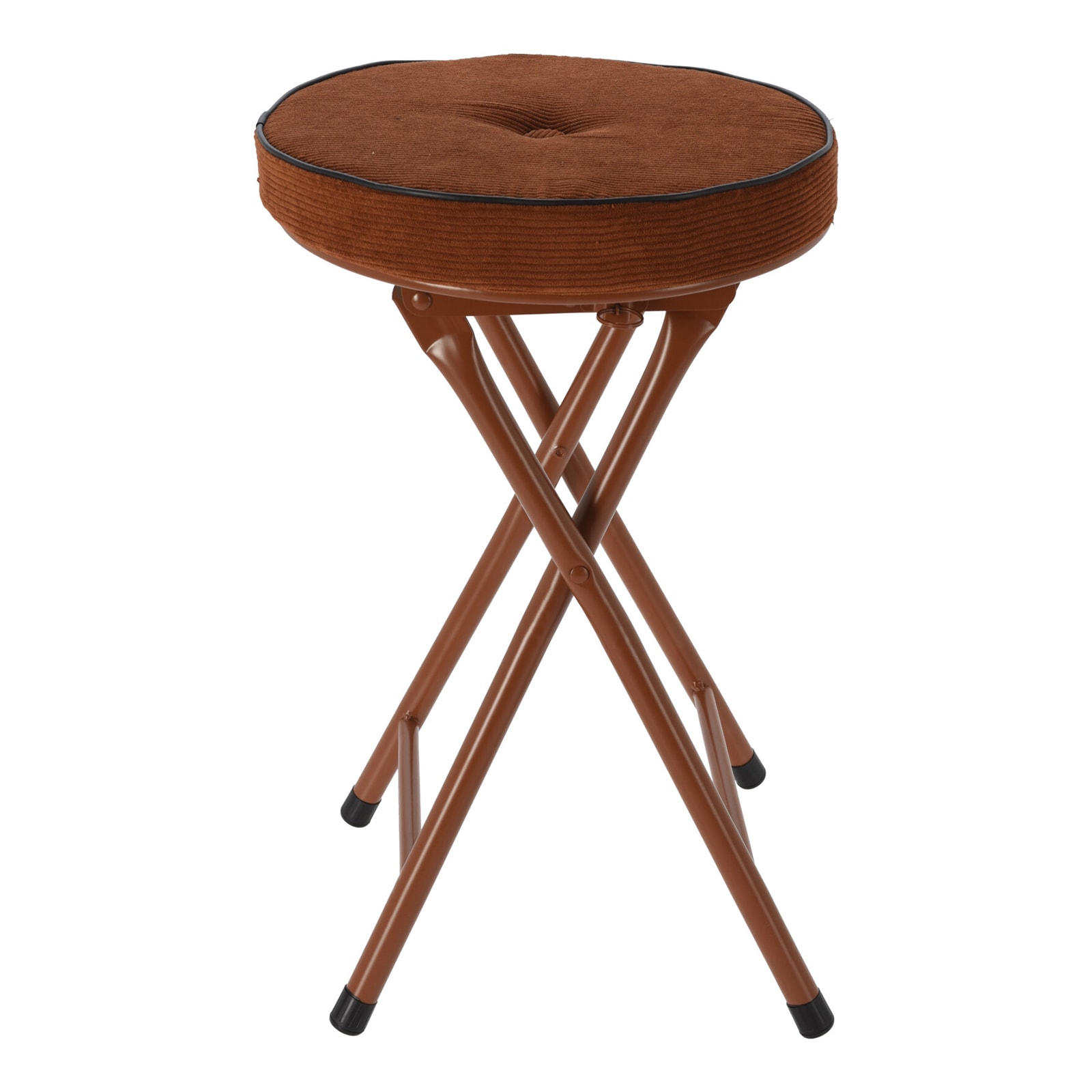 HTI-Living Klapphocker Velour Metallf&uuml;&szlig;e - Bild 1