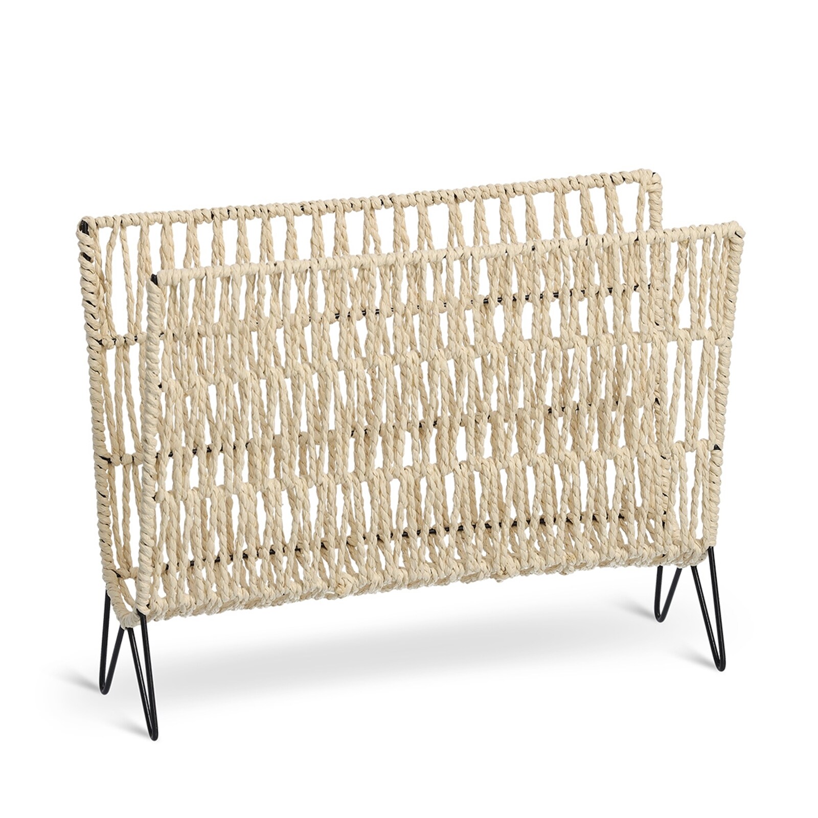 HTI-Living Zeitungsst&auml;nder Eisen/Papier Boho - Bild 1