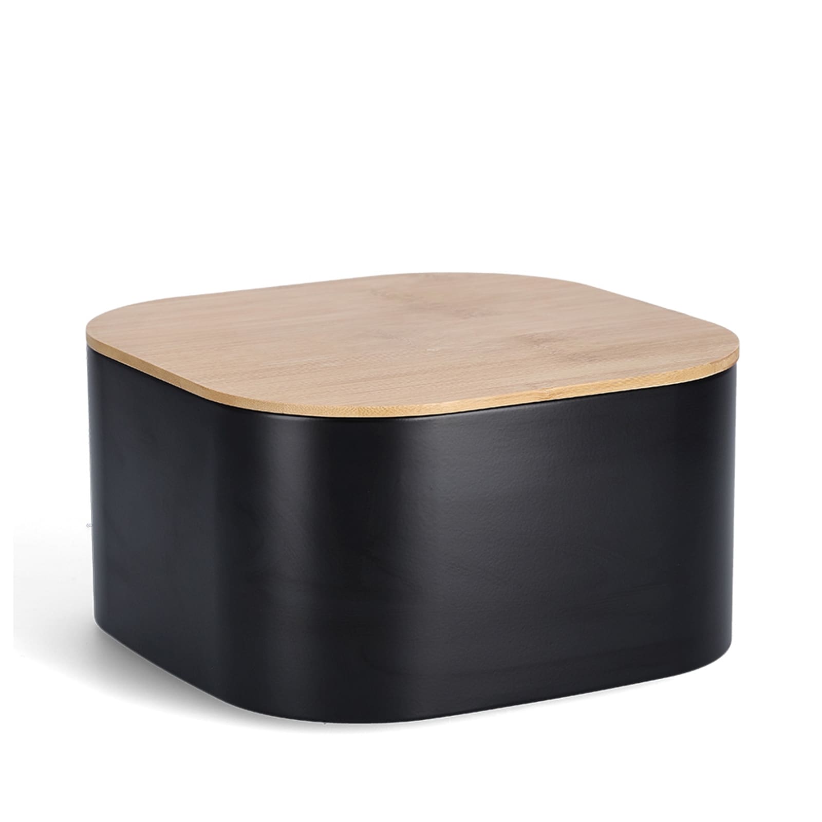 neuetischkultur Brotkasten Metall mit Holzdeckel - Bild 1