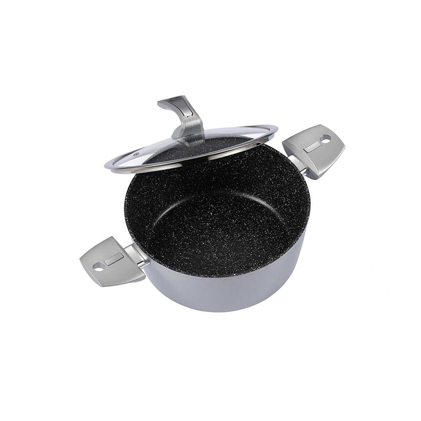 neuetischkultur Bratentopf mit Deckel Metallic Silber 20 cm - Bild 1