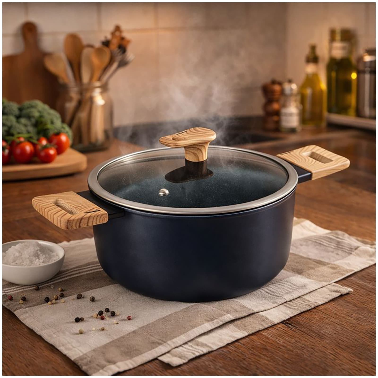 neuetischkultur Bratentopf mit Deckel Maple Wood - Bild 1