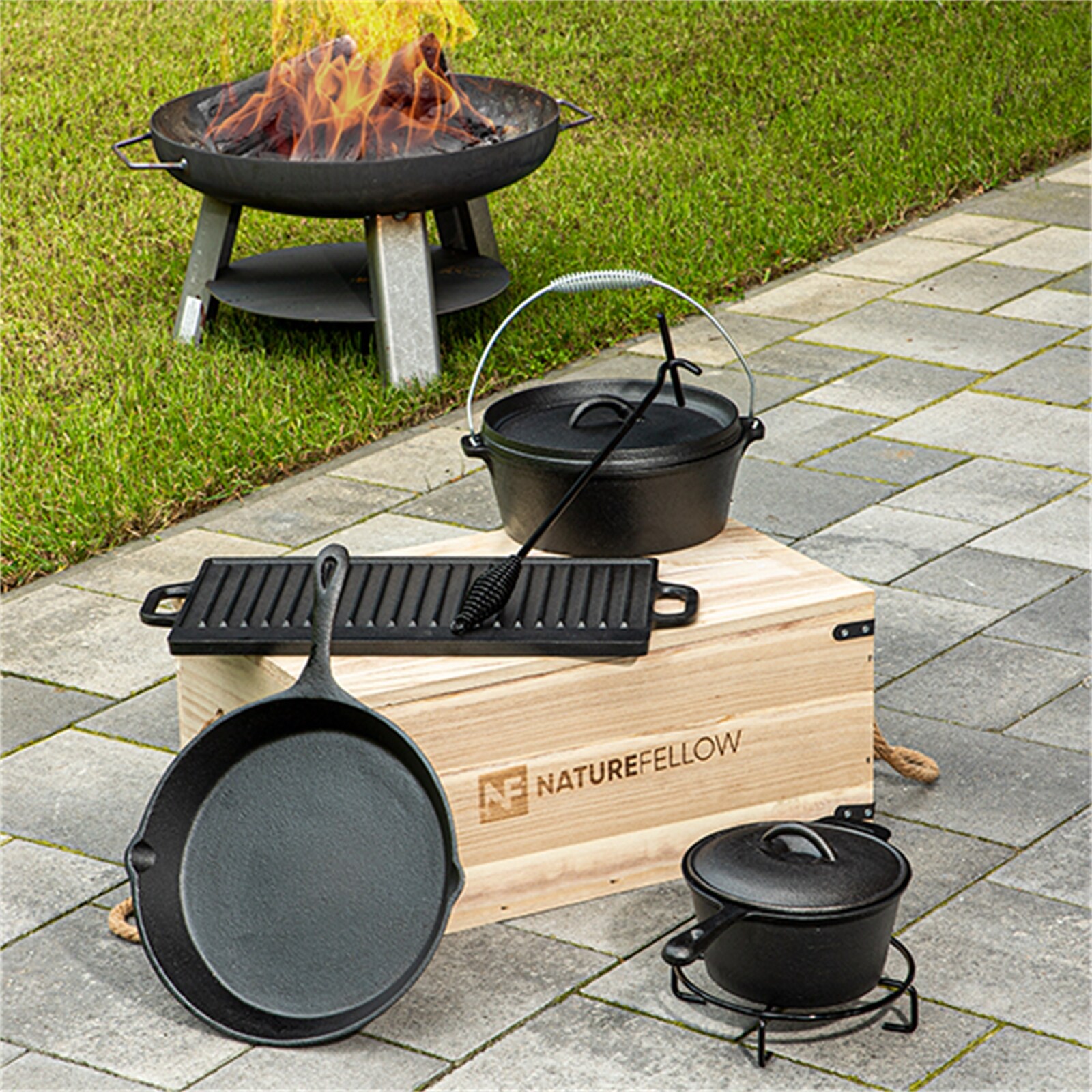 HTI-Living Kochtopf Set 9-teilig Dutch Oven - Bild 1