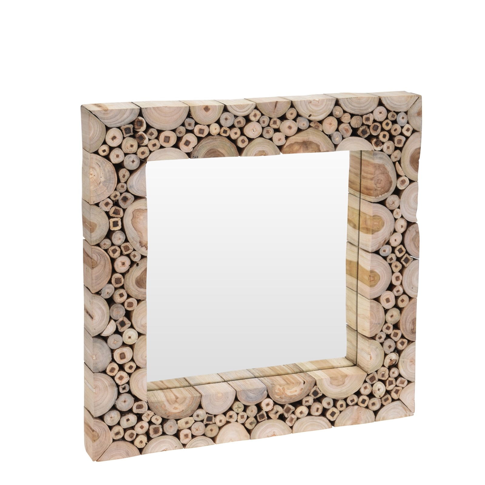 HTI-Living Wandspiegel mit Teak Holz Rahmen - Bild 1