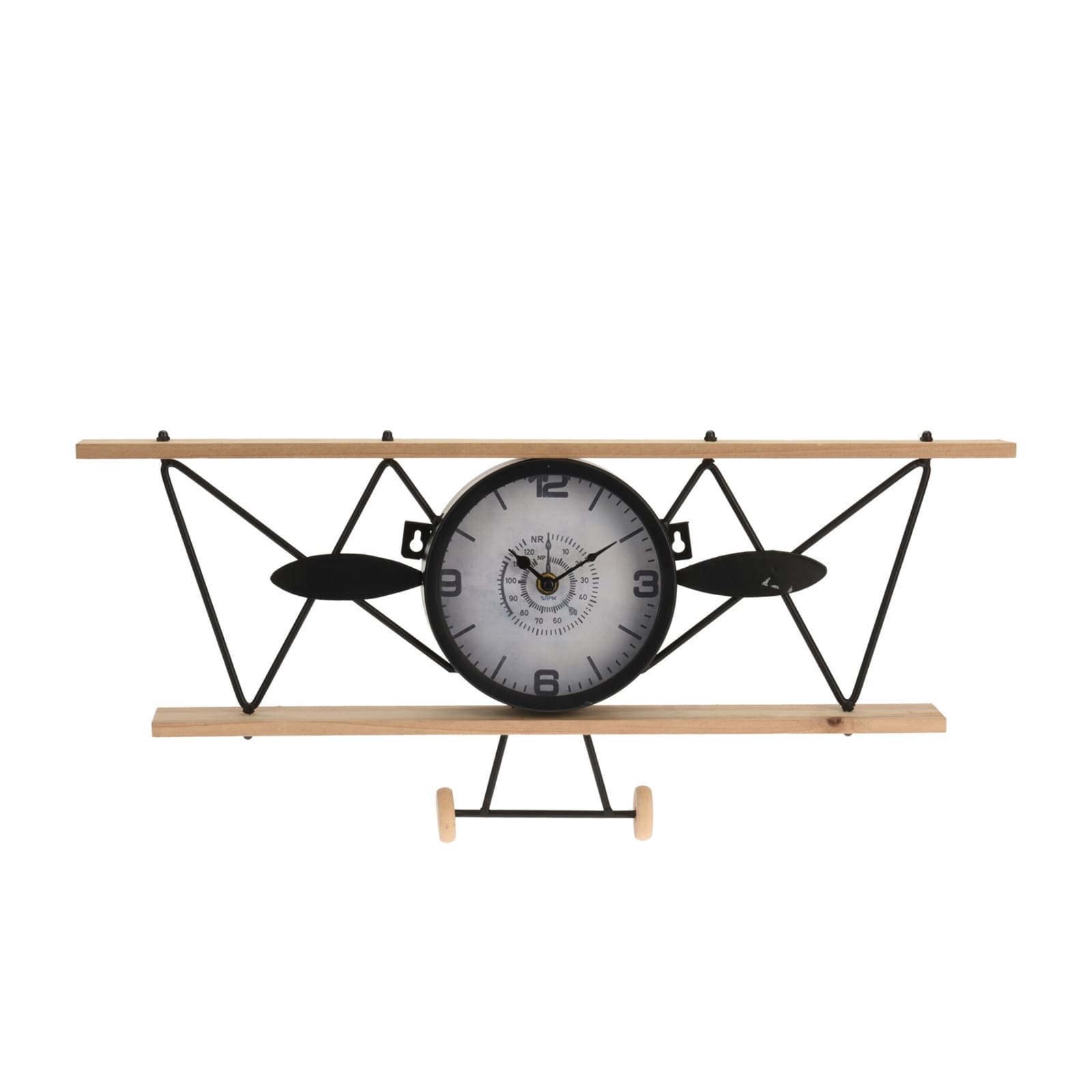 HTI-Living Wanduhr Flugzeug - Bild 1