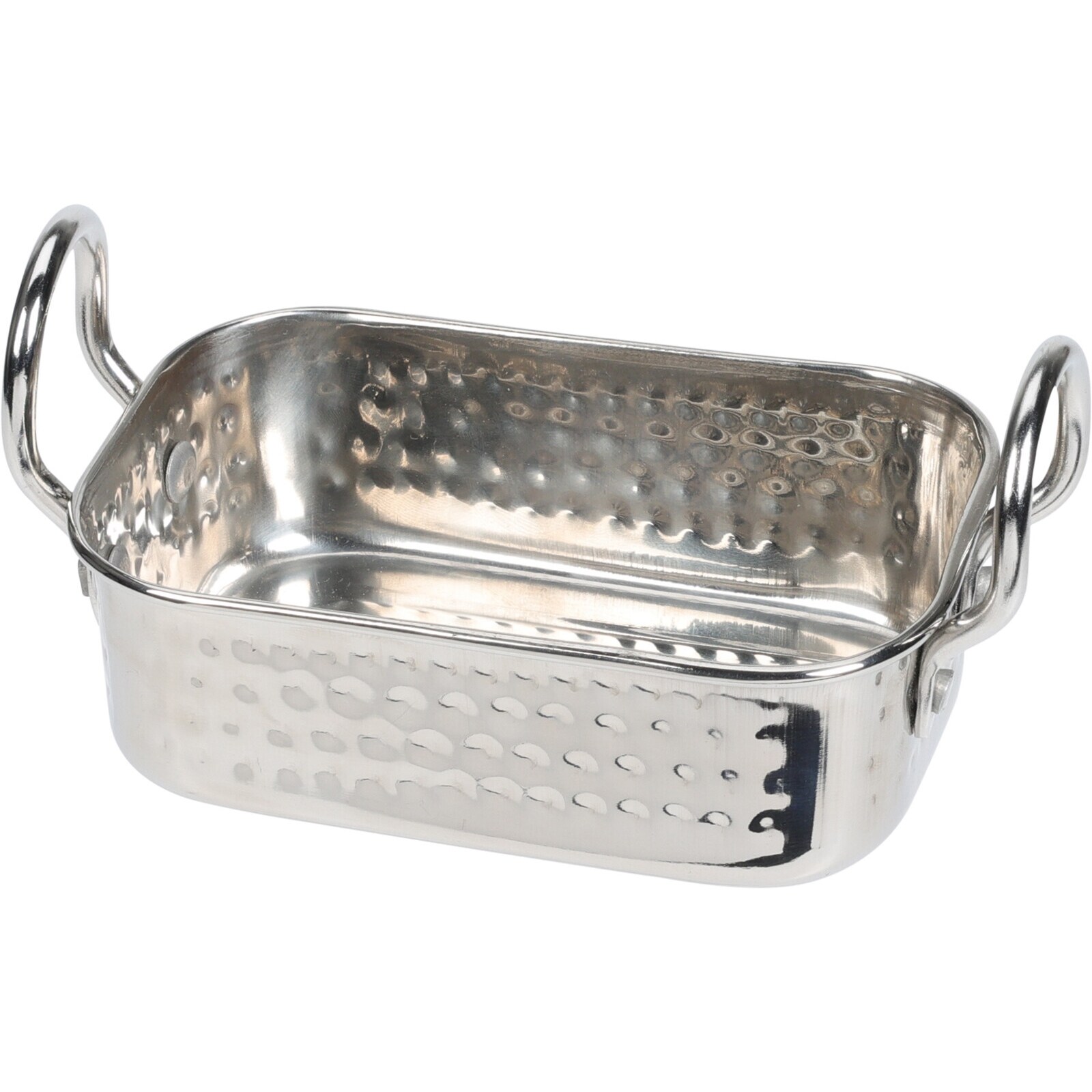 neuetischkultur Auflaufform klein Edelstahl Geh&auml;mmert - Bild 1