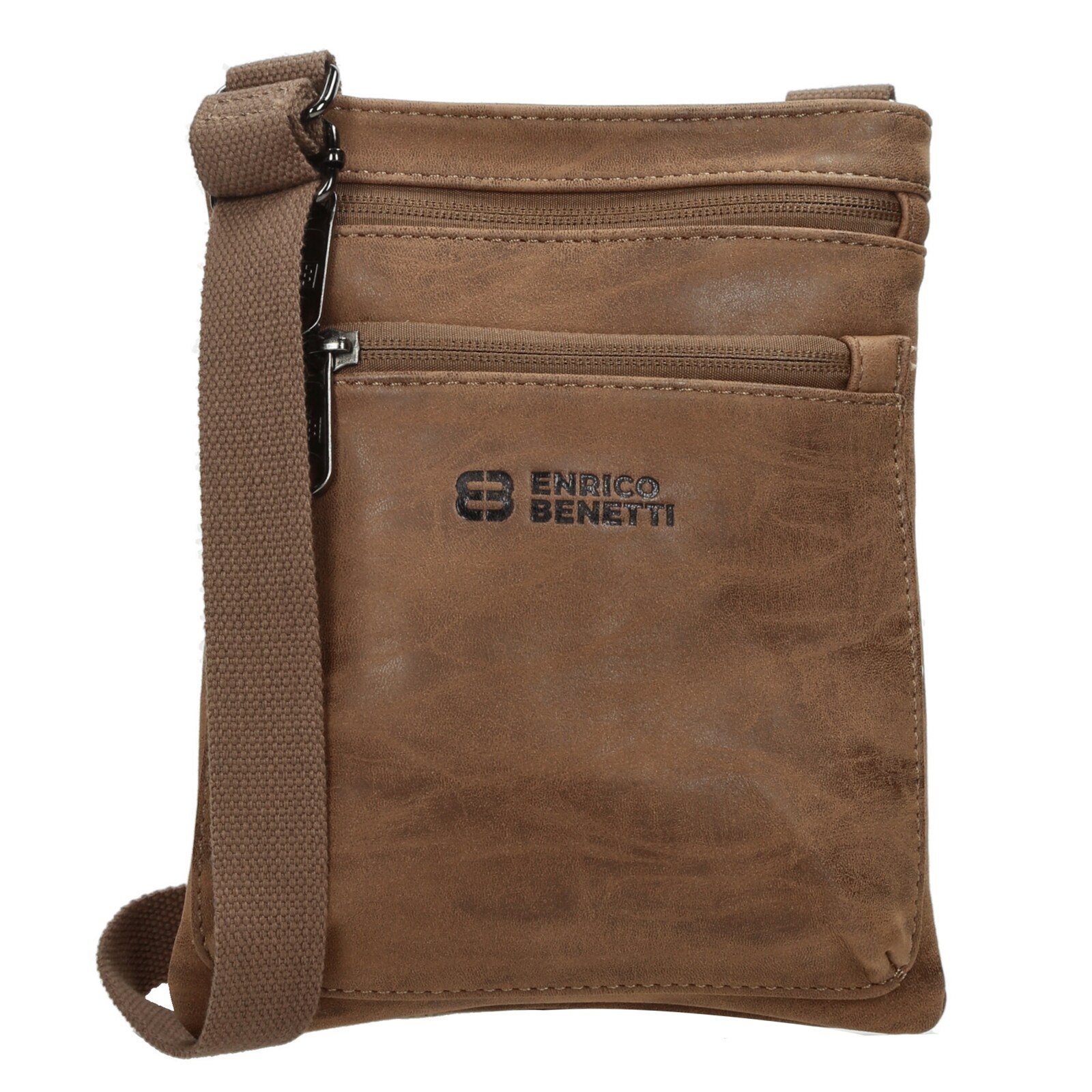 HTI-Living Schultertasche Herren Kunstleder Camel - Bild 1