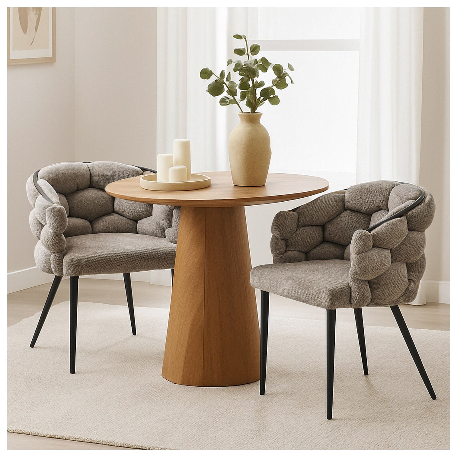 HTI-Living Stuhl Alsen Schwarz Braun | 04255701904089