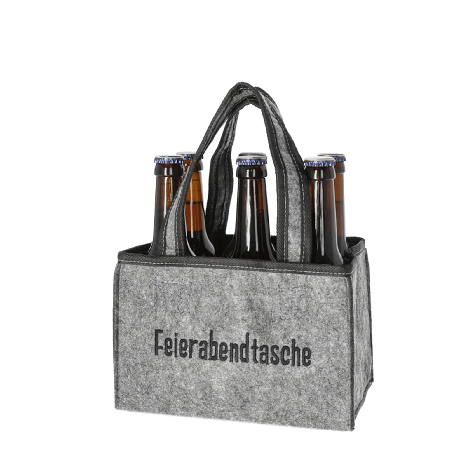 HTI-Living Flaschentasche mit Spruch "Feierabendtasche" - Bild 1