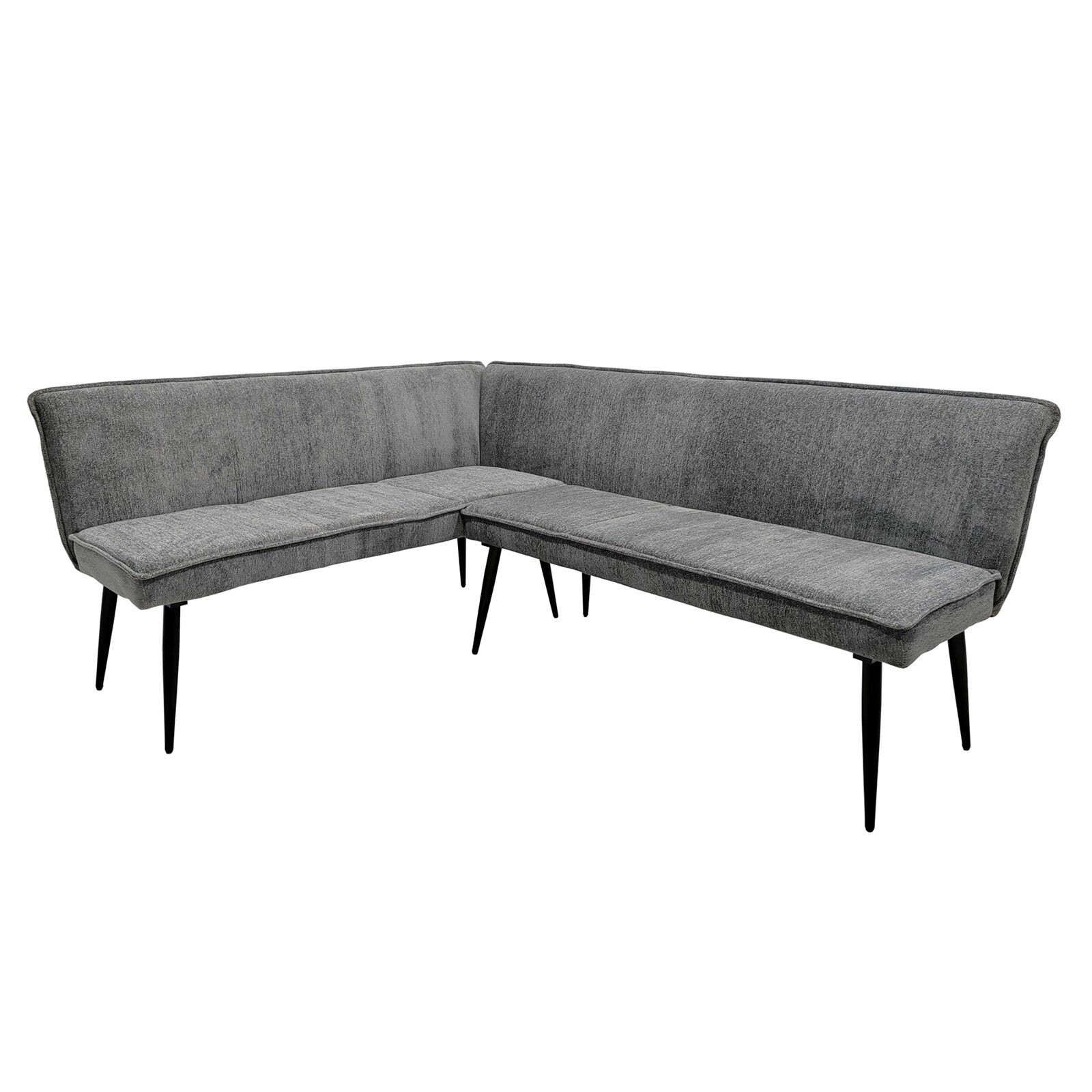 HTI-Living Eckbank 154 x 195 cm Mesilla Blaugrau kurzer Schenkel links