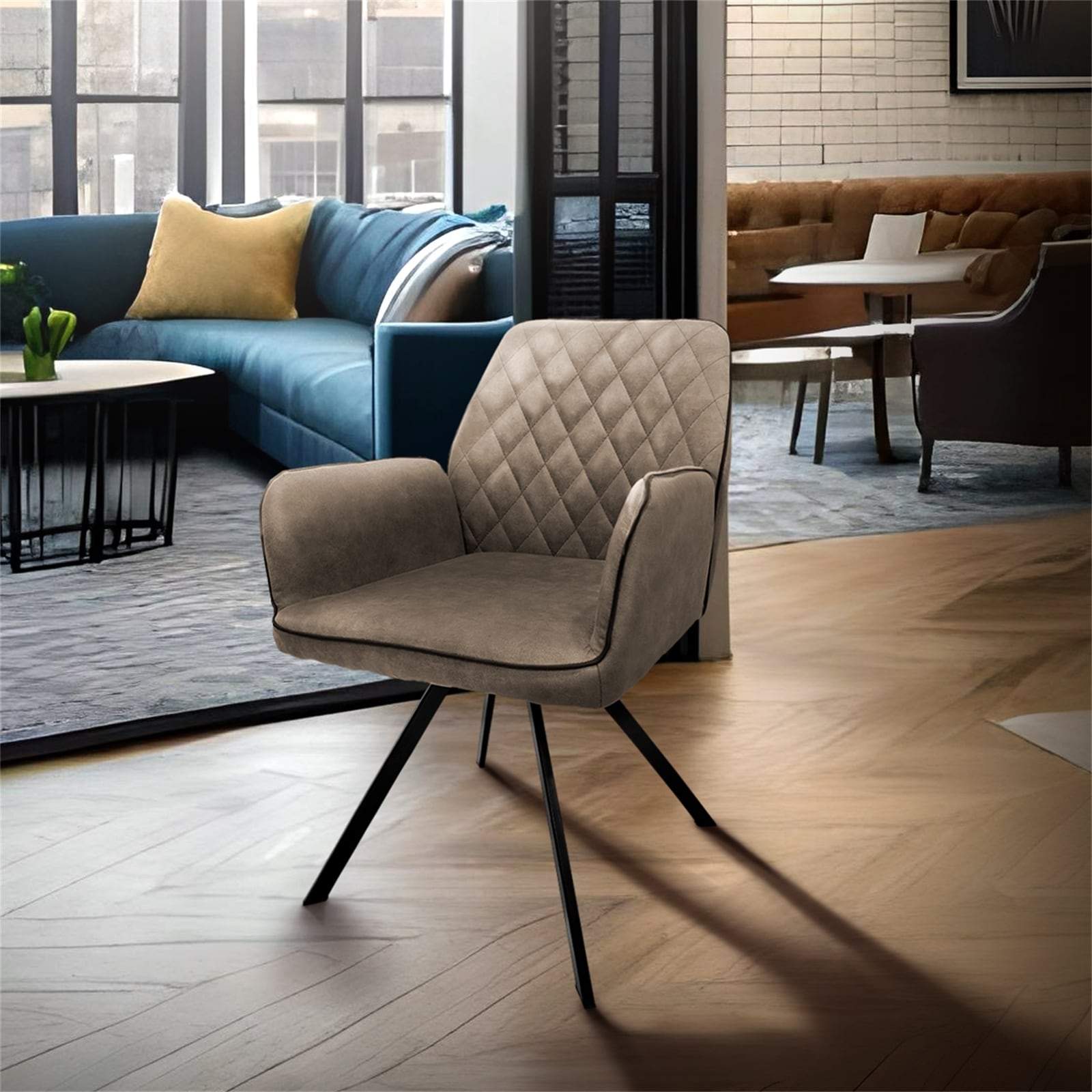 HTI-Living Stuhl Tumalo Braun 2er-Set - Bild 1