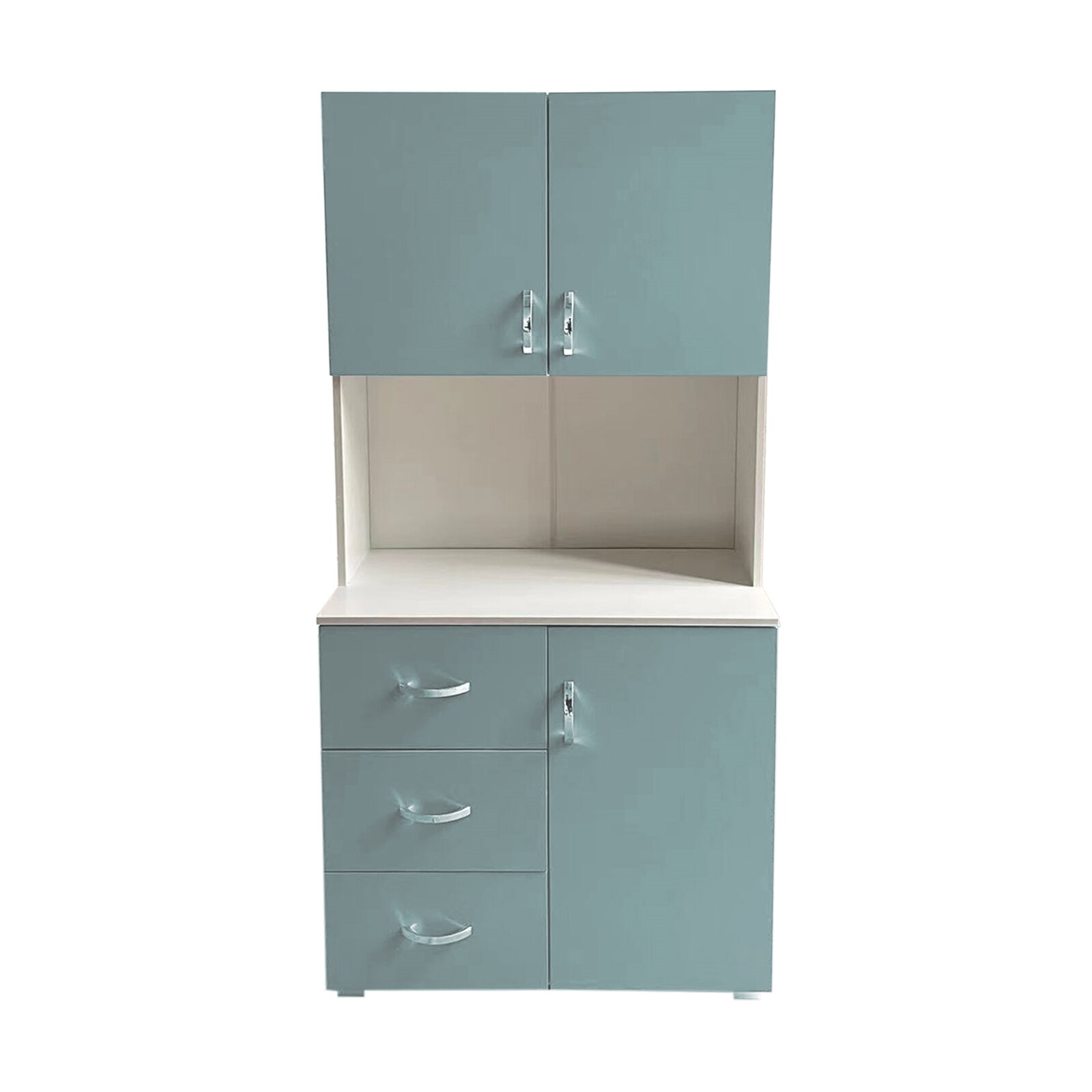 HTI-Living Badschrank Hellblau Wei&szlig; - Bild 1
