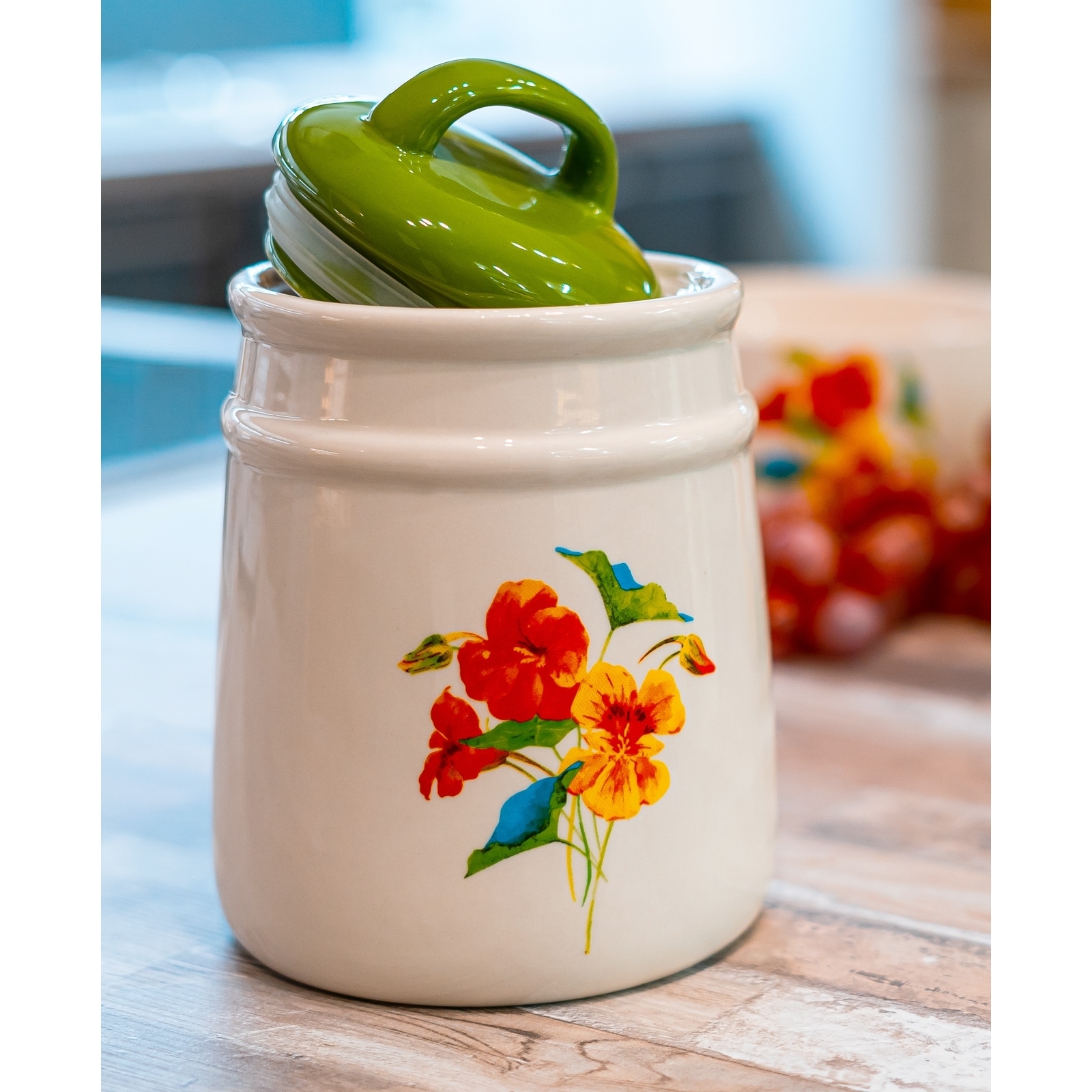 neuetischkultur Lebensmitteldose im Landhausstil 11 x 16 cm Kapuzinerkresse - Bild 1