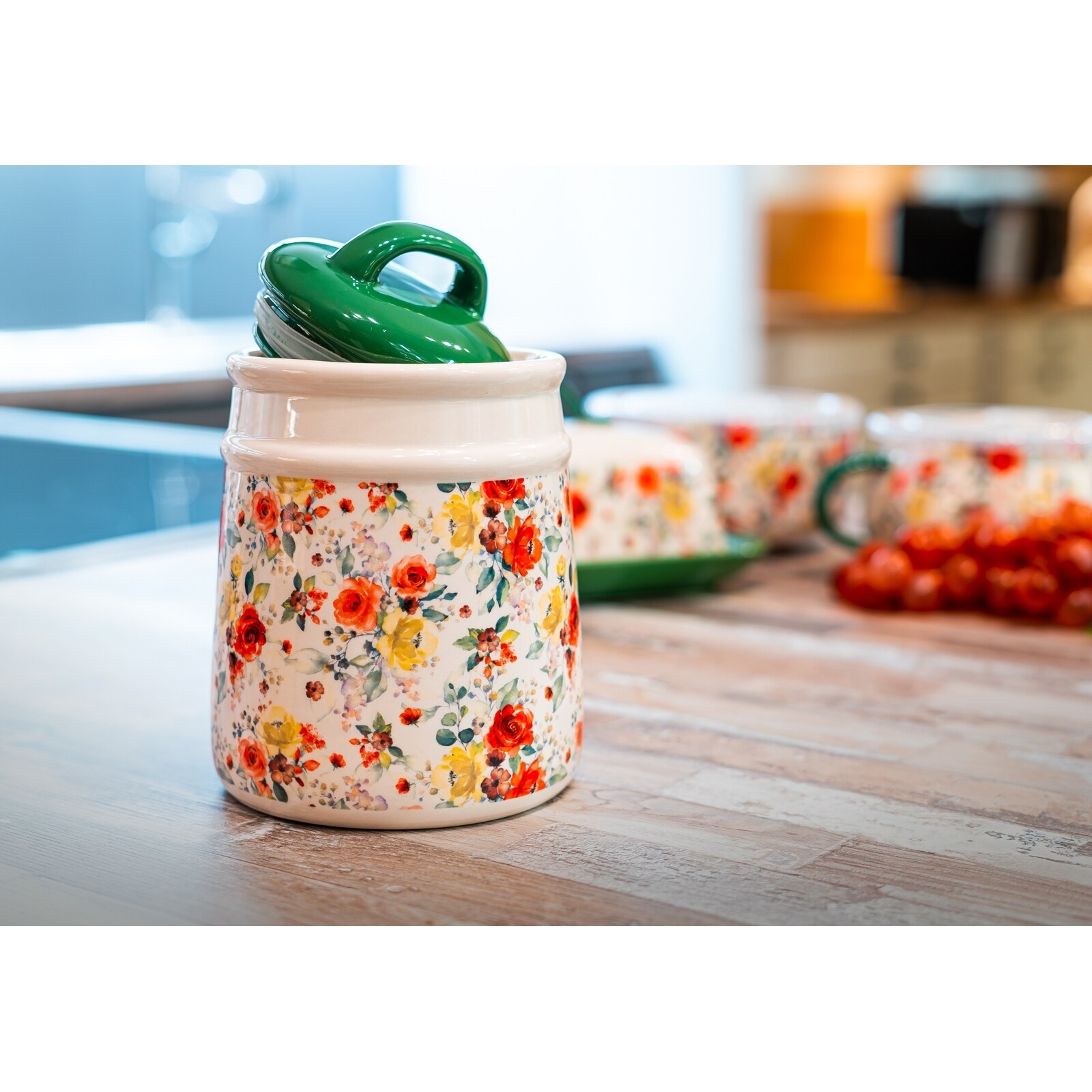 neuetischkultur Lebensmitteldose im Landhausstil 11 x 16 cm Rosen - Bild 1