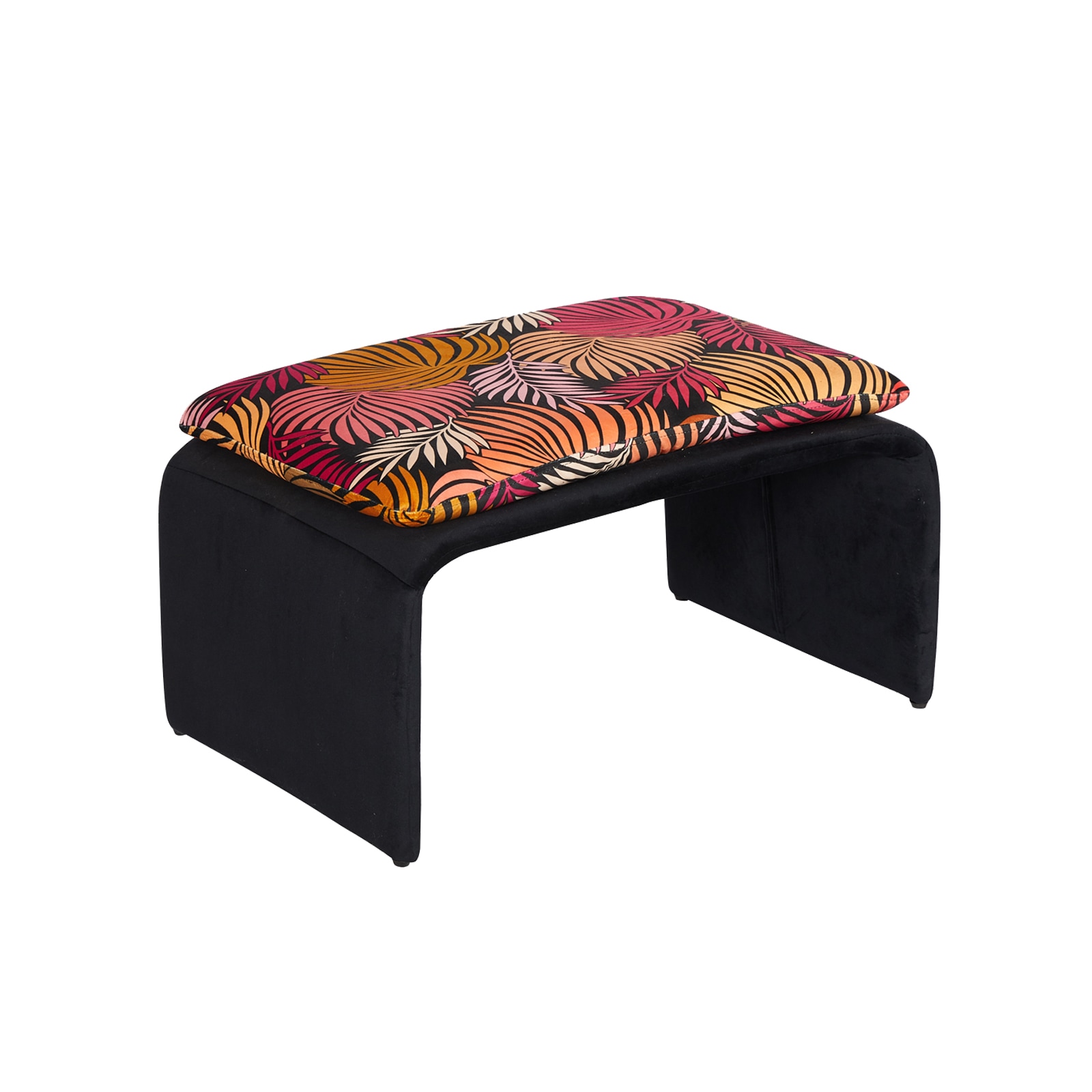 HTI-Living Polsterhocker B/H/T 61 x 34,5 x 40 cm Vance Leaf Rot - Bild 1