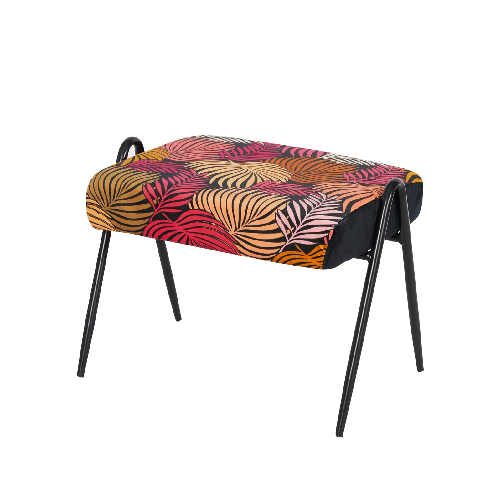 HTI-Living Polsterhocker B/H/T 55 x 42 x 39 cm Olean Leaf Rot - Bild 1