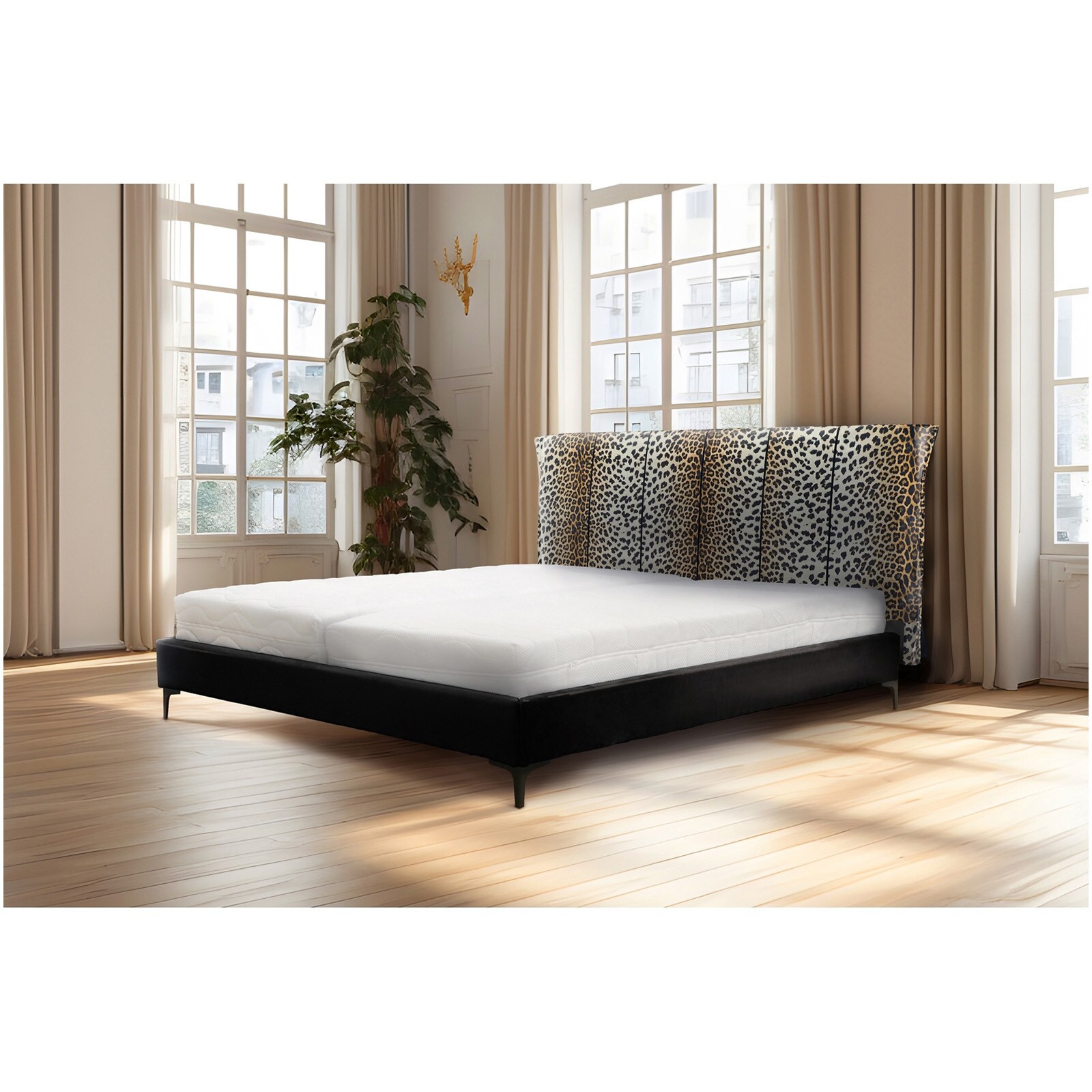 HTI-Living Doppelbett 180 x 200 cm Roxbury Leoprint - Bild 1