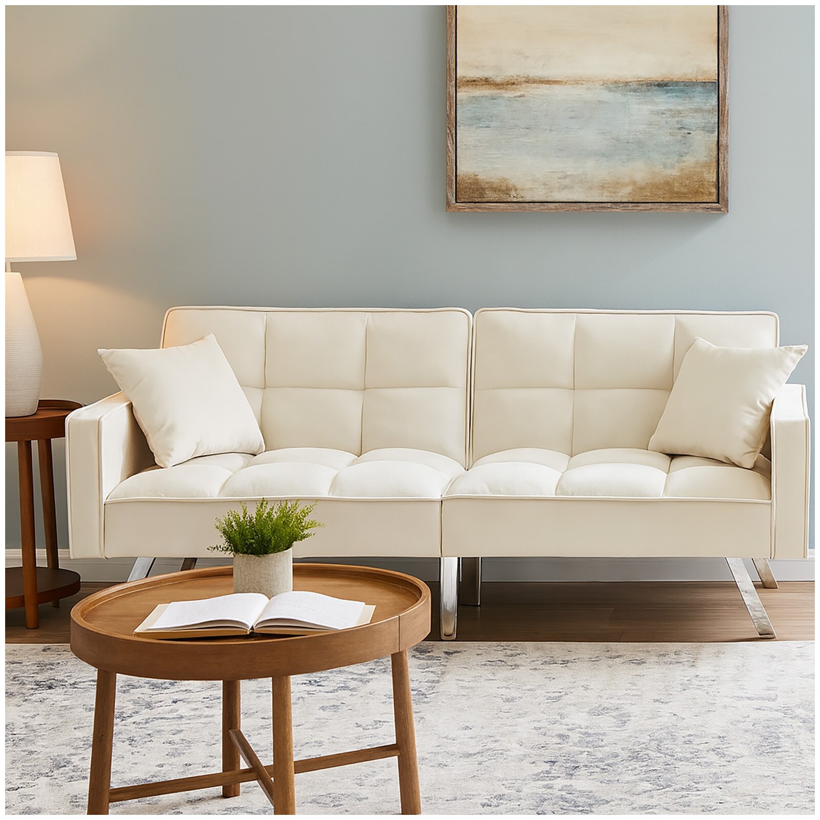 HTI-Living Sofa mit Schlaffunktion Brigga Beige
