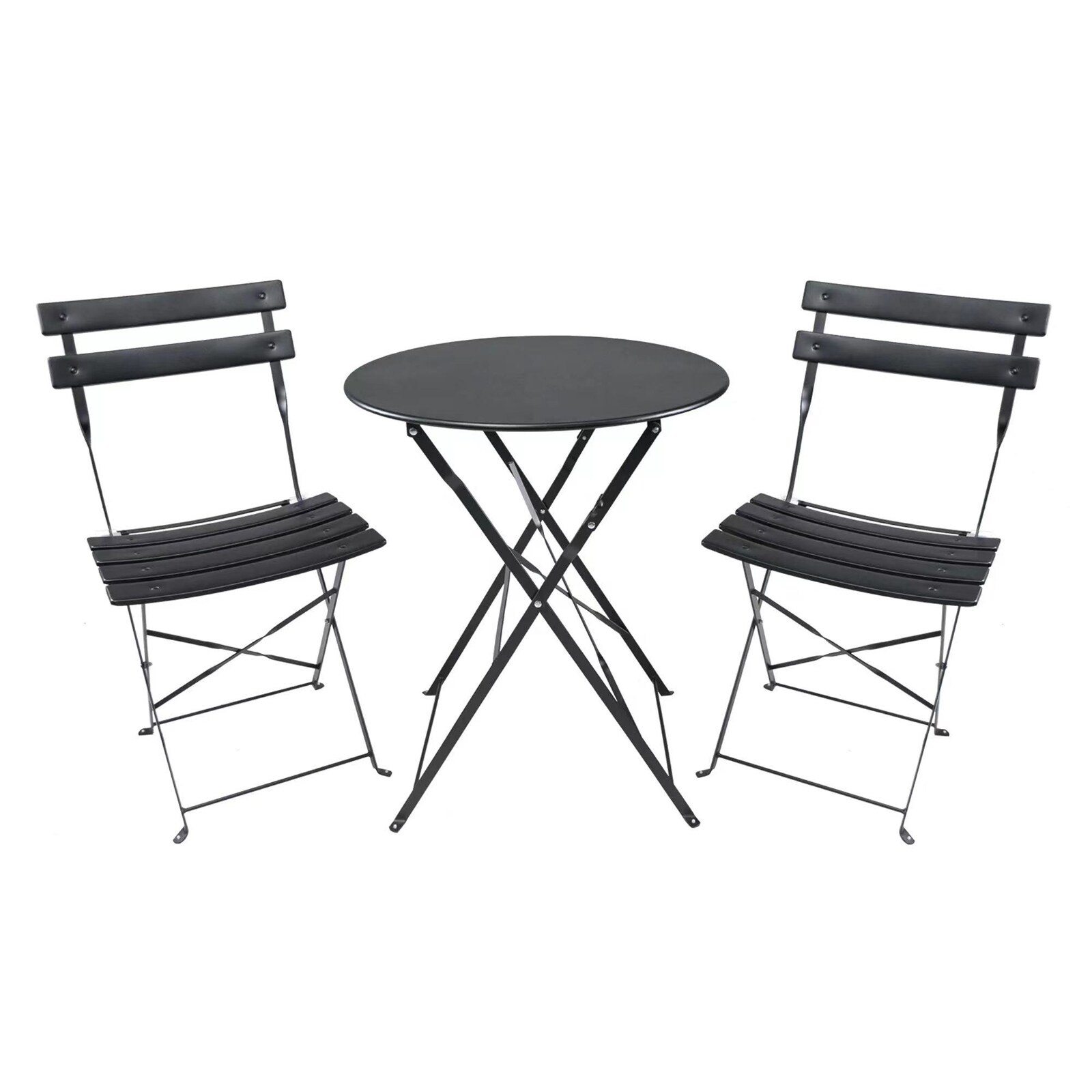 HTI-Living Bistroset 3-teilig Cavo Schwarz - Bild 1