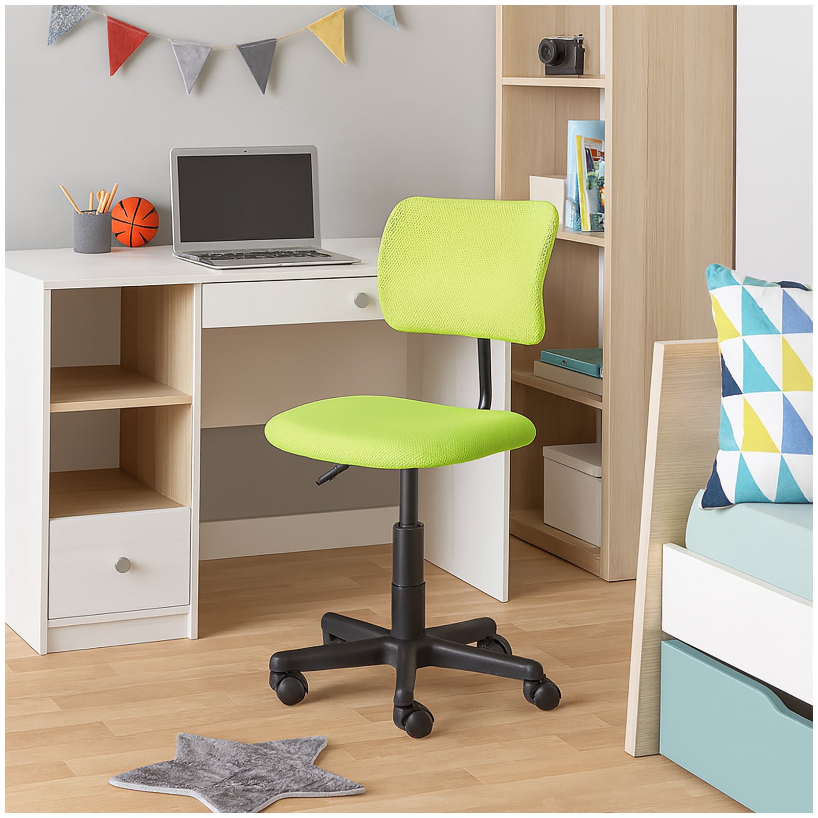 HTI-Living Schreibtischstuhl h&ouml;henverstellbar Fancy Neongr&uuml;n - Bild 1