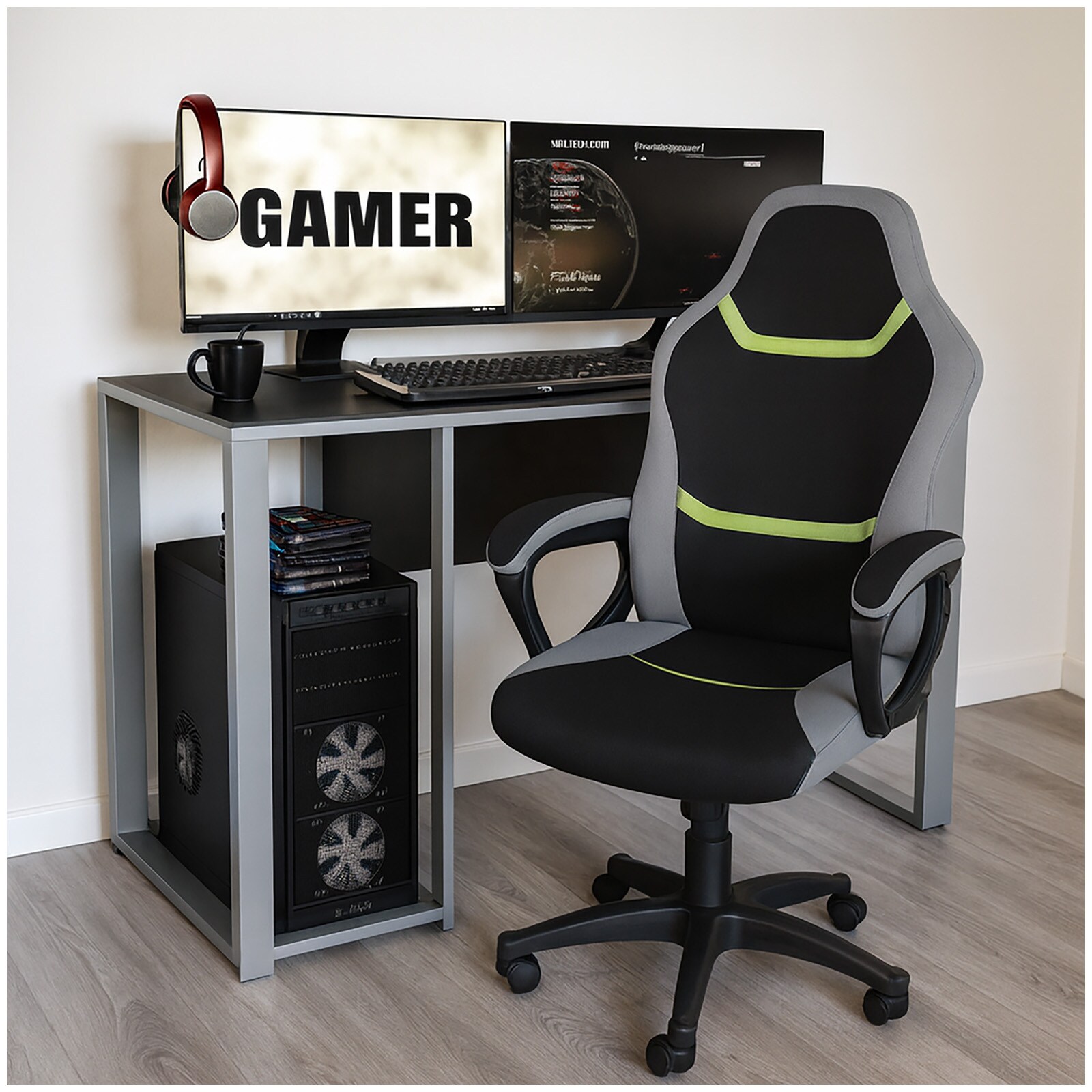 HTI-Living B&uuml;rostuhl h&ouml;henverstellbar Marcel Gelb - Bild 1