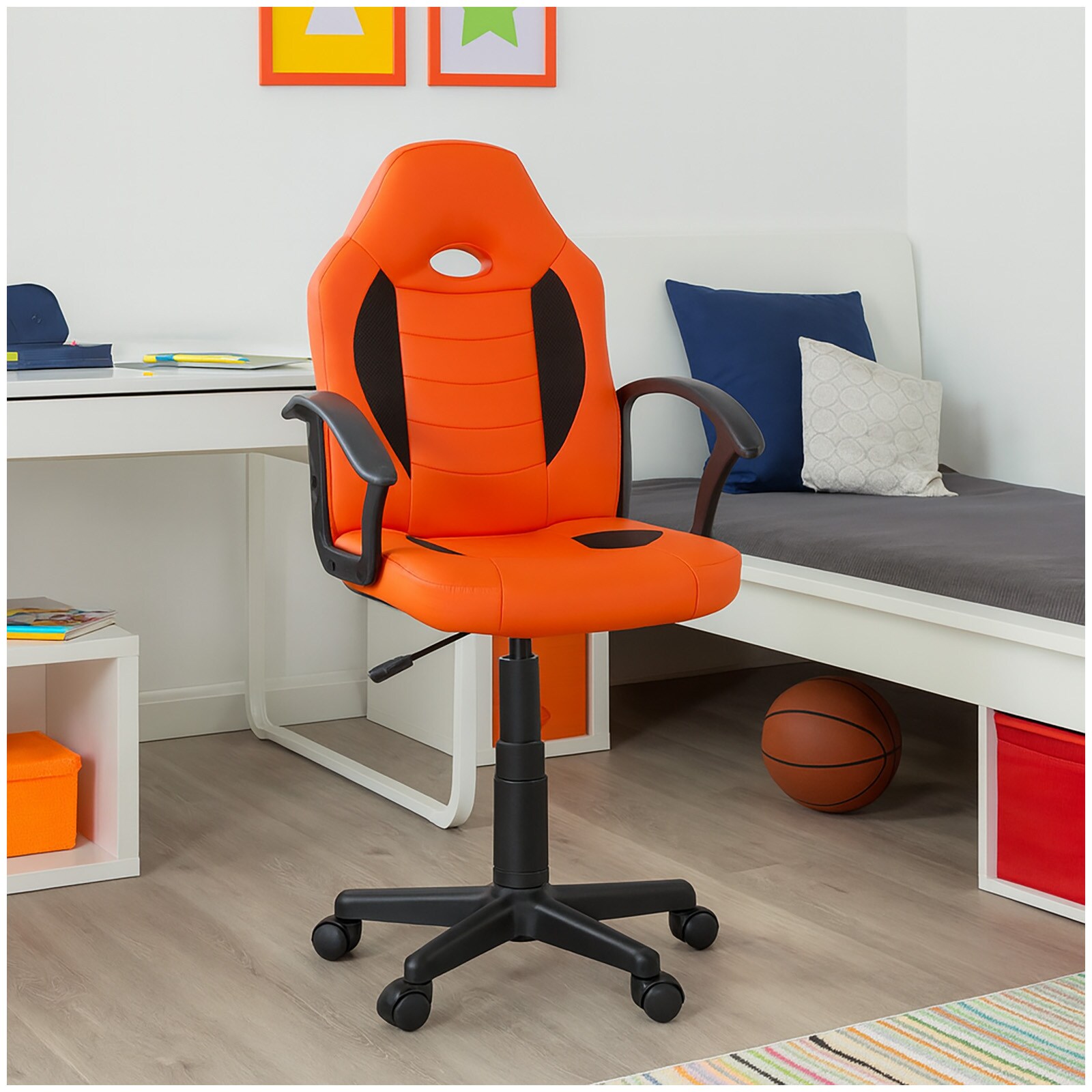 HTI-Living Schreibtischstuhl höhenverstellbar Daytona Junior Orange