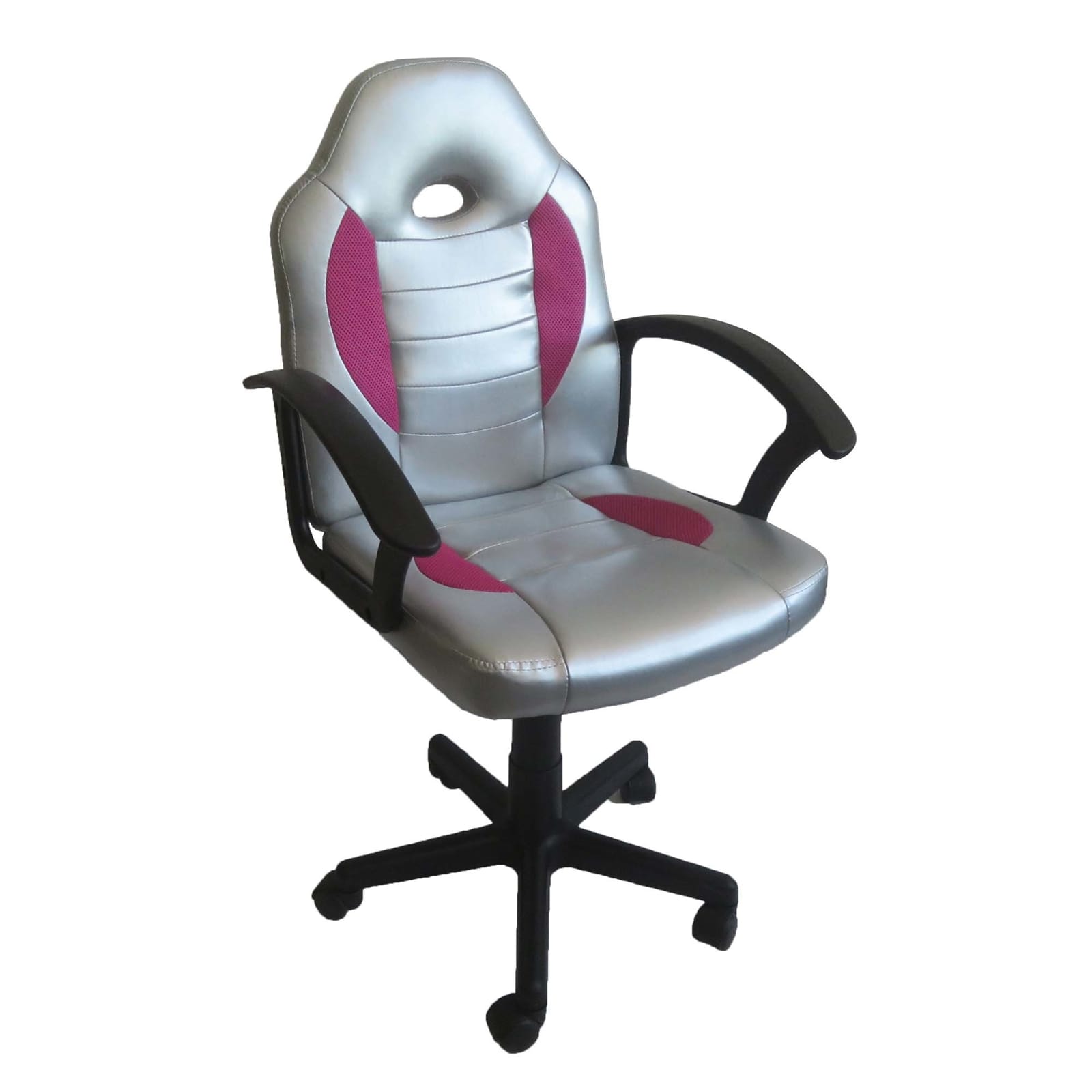 HTI-Living Schreibtischstuhl h&ouml;henverstellbar Daytona Junior Silber - Bild 1