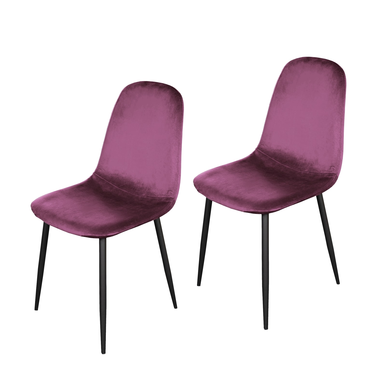 HTI-Living Esszimmerstuhl Samt 2er Set Savannah Pink - Bild 1