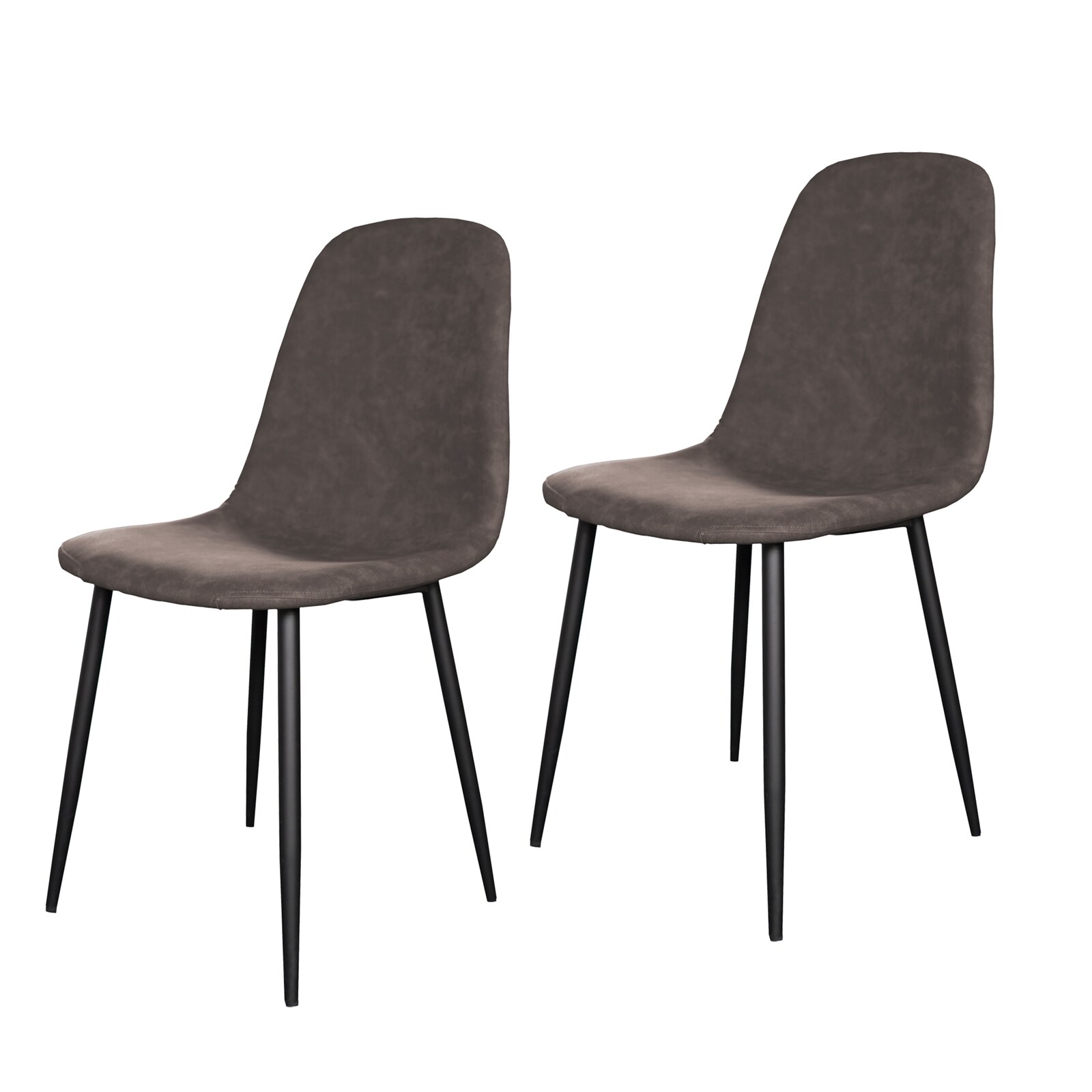 HTI-Living Esszimmerstuhl Kunstleder 2er Set Savannah Antikbraun