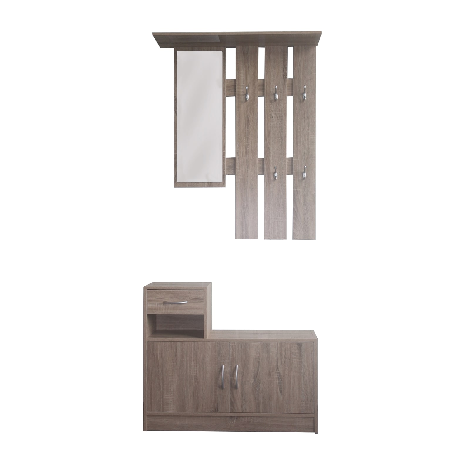 HTI-Living Garderobenpaneel mit Schuhschrank Thekla Sonoma - Bild 1