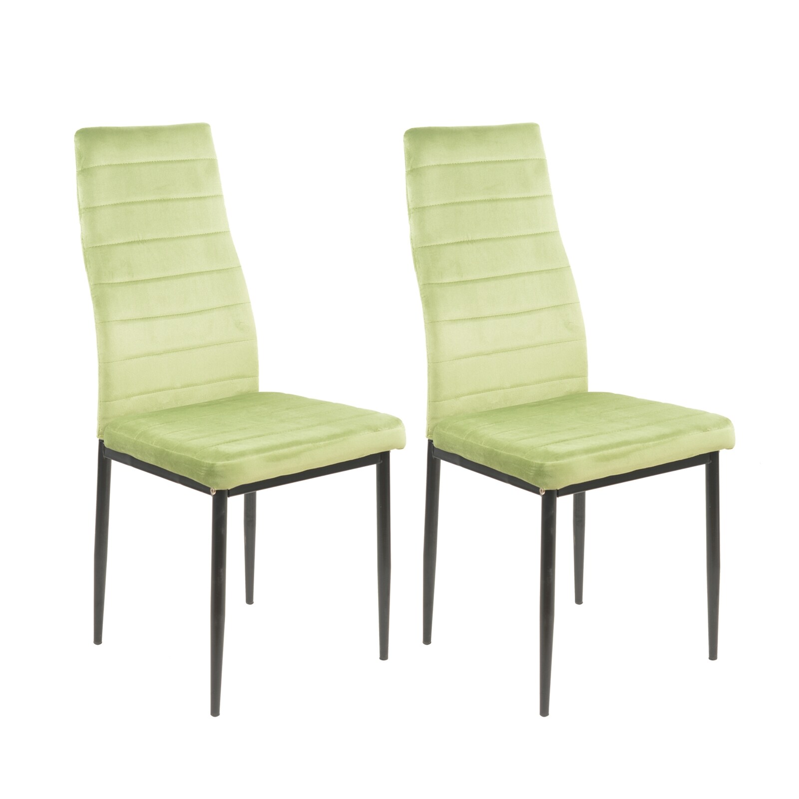 HTI-Living Esszimmerstuhl Samt 2er Set Memphis Hellgr&uuml;n - Bild 1
