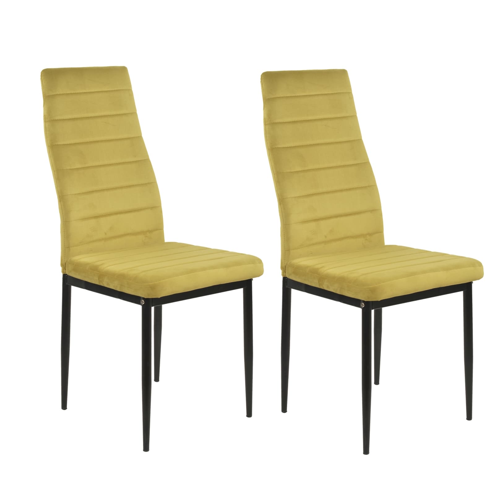 HTI-Living Esszimmerstuhl Samt 2er Set Memphis Curry - Bild 1