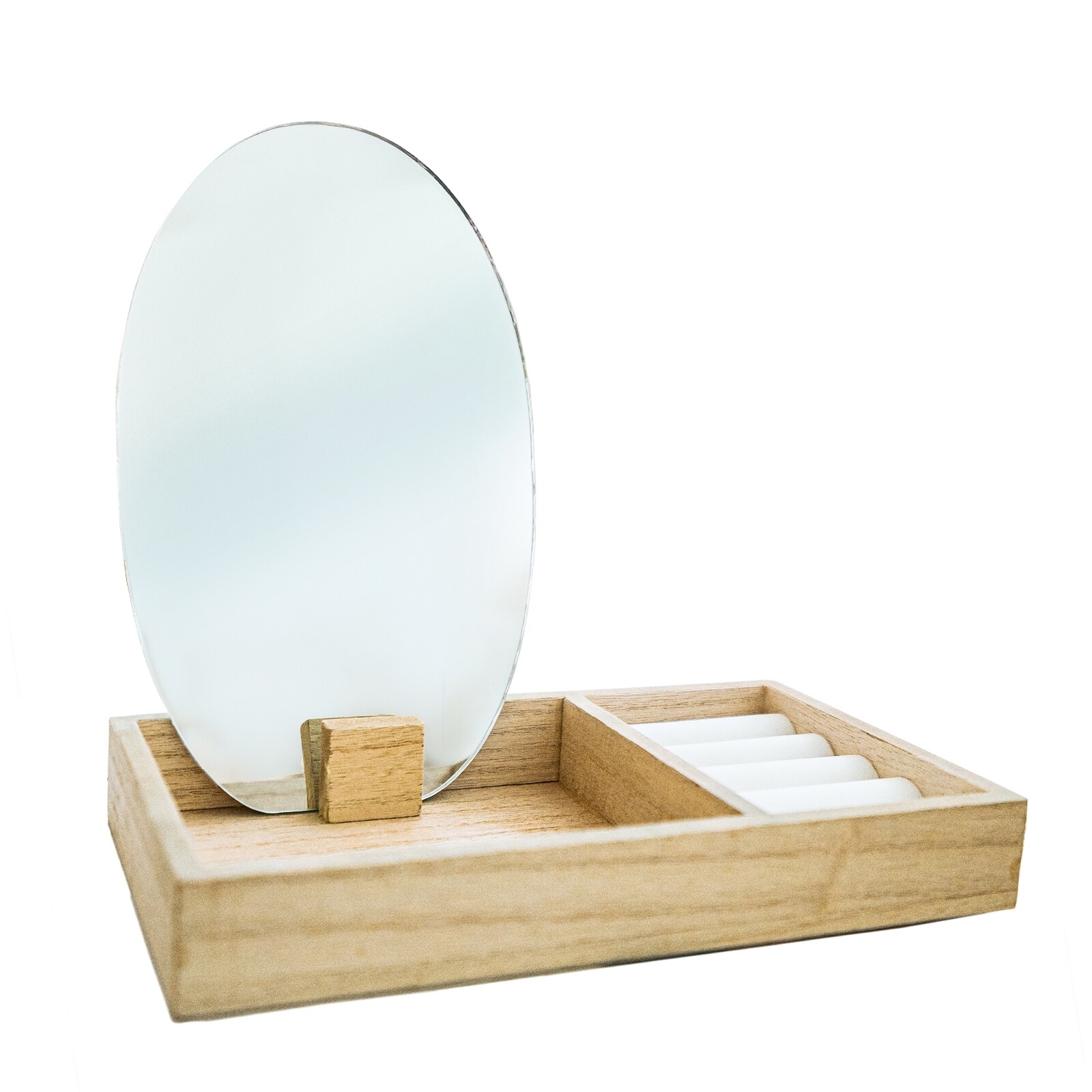 HTI-Living Schmuckaufbewahrung Viola mit Spiegel Natur | 04250648900590