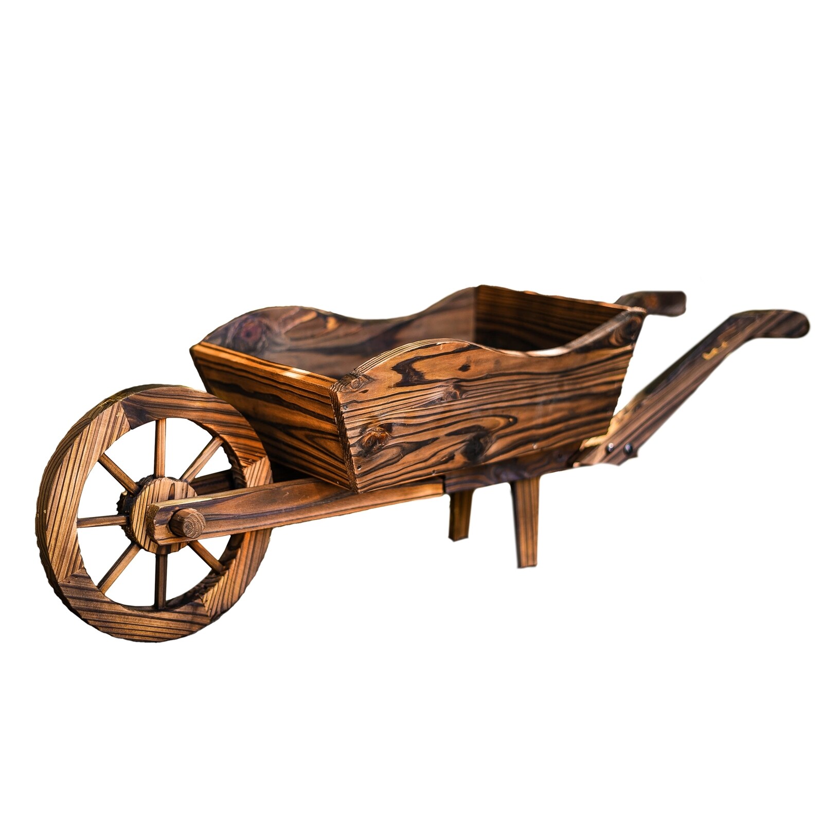 HTI-Living Holzschubkarre Natur Sommerset - Bild 1