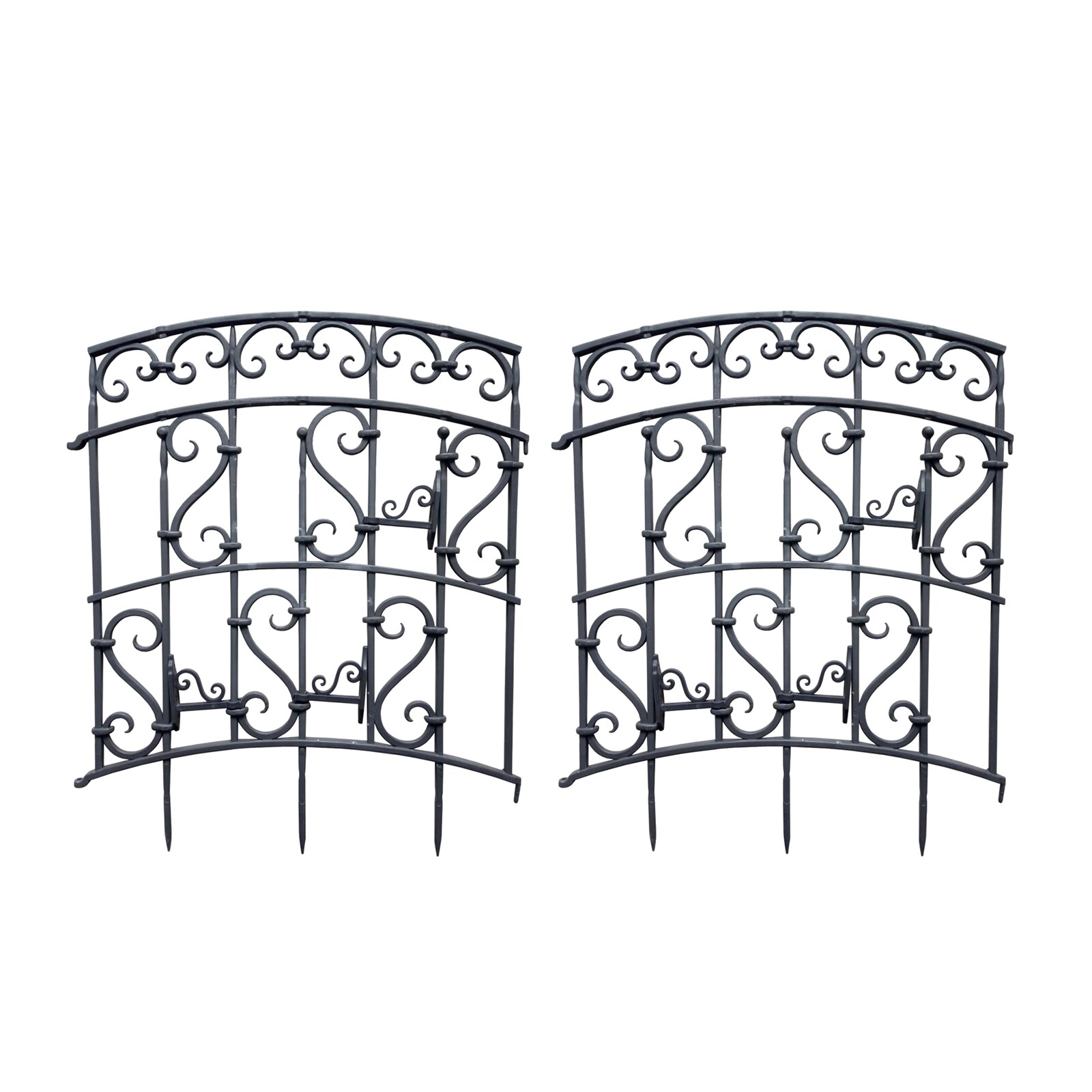 HTI-Living Rankgitter mit Ornamenten Nessa Schwarz 2er-Set - Bild 1