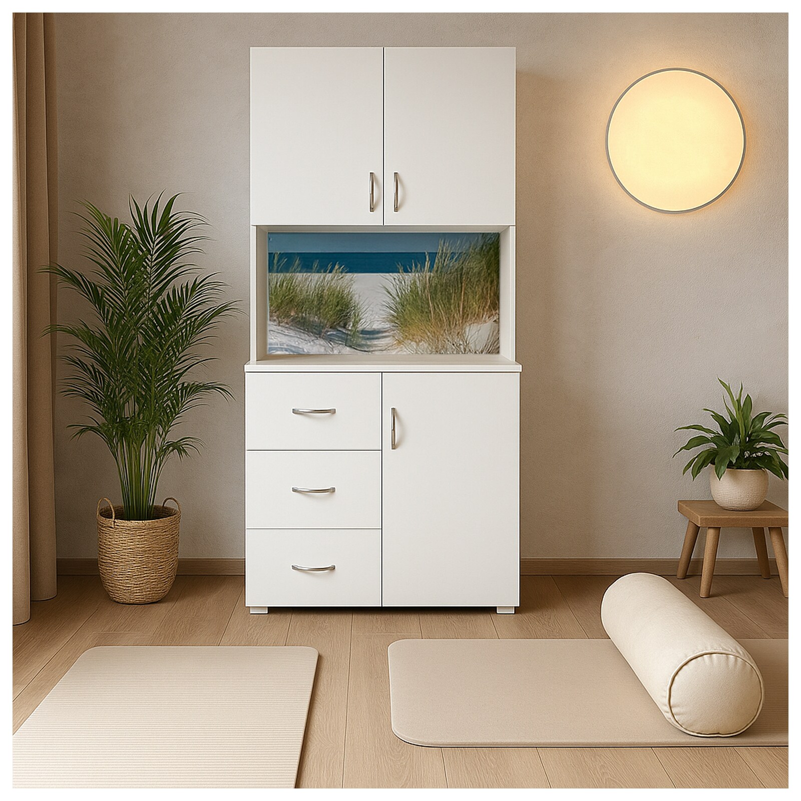 HTI-Living Schrank mit bedruckter R&uuml;ckwand D&uuml;ne - Bild 1