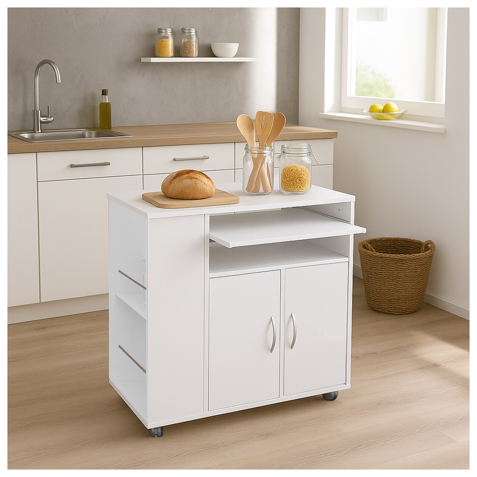 HTI-Living Küchenschrank Thekla Weiß