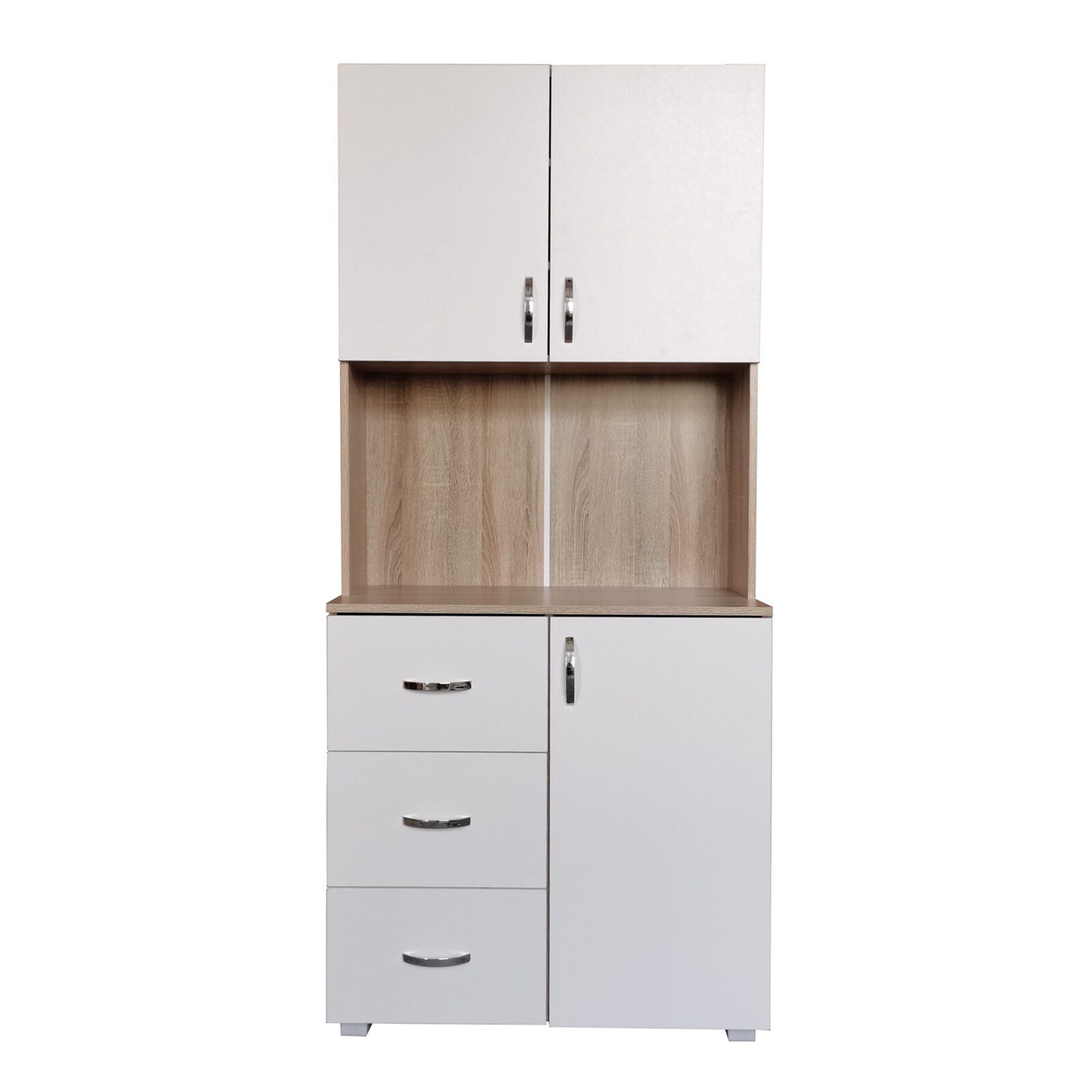 HTI-Living Küchenschrank Weiß/Sonoma Blanca