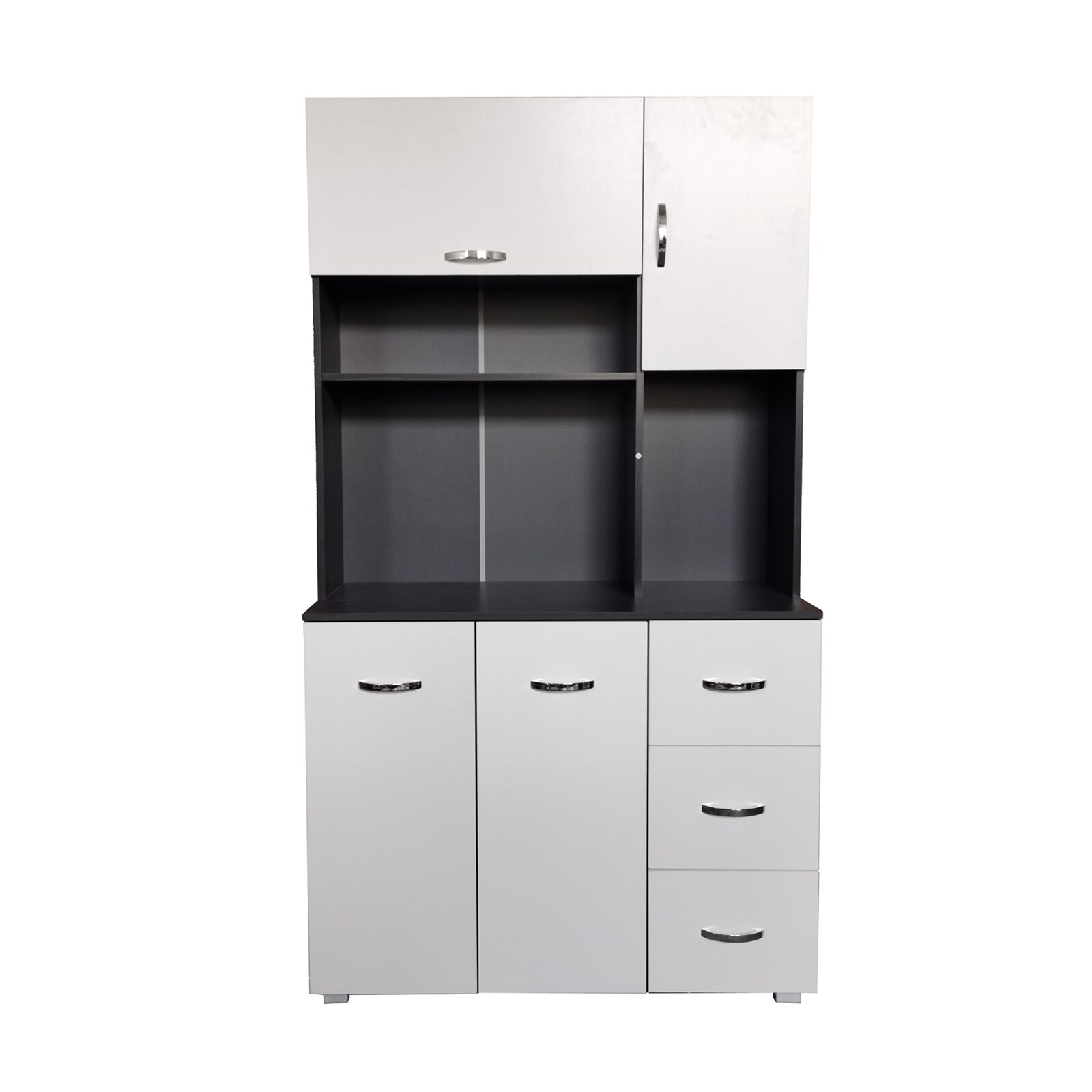 HTI-Living Küchenschrank Grau/Weiß Blanca