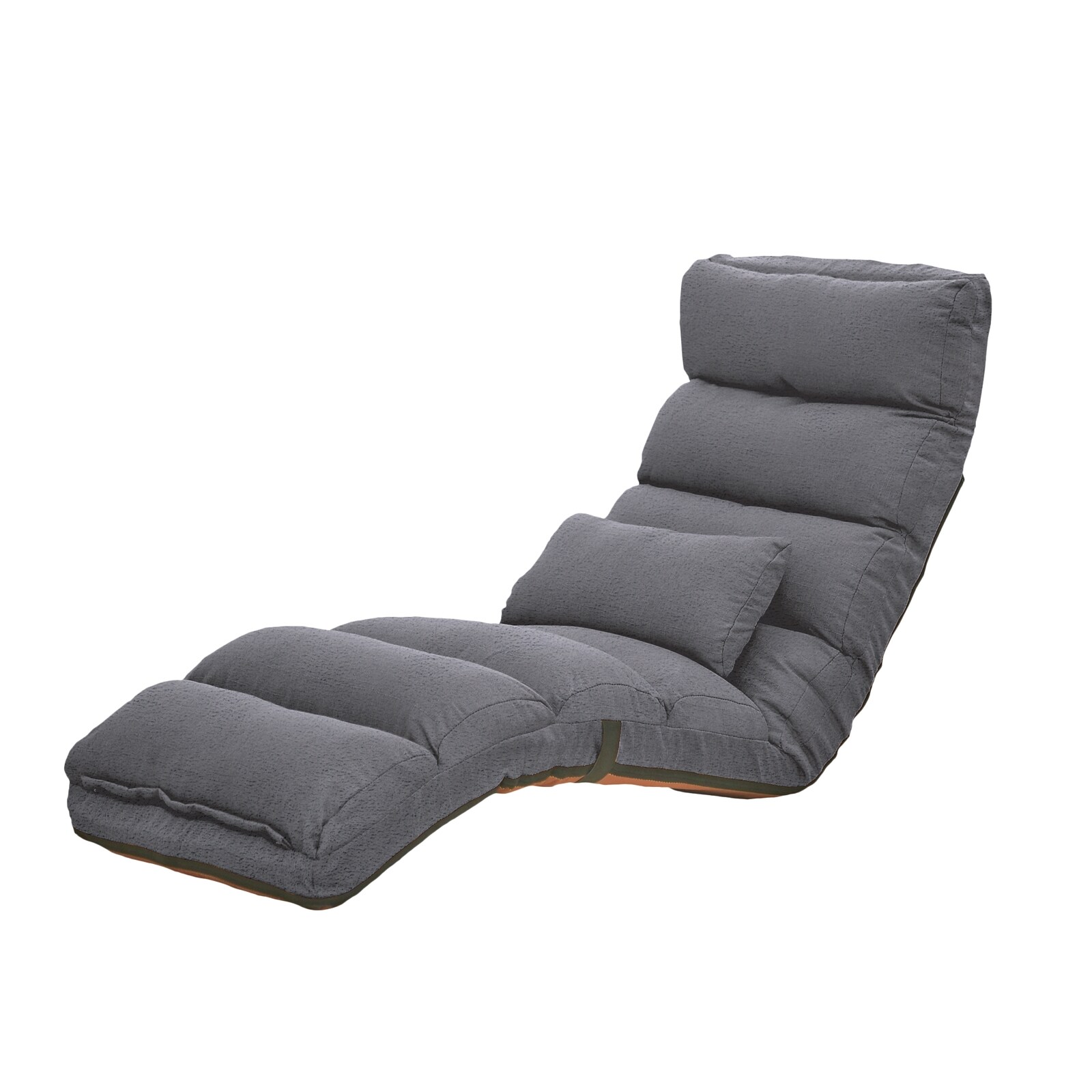 HTI-Living Relaxliege Maribel Velvet Grau - Bild 1