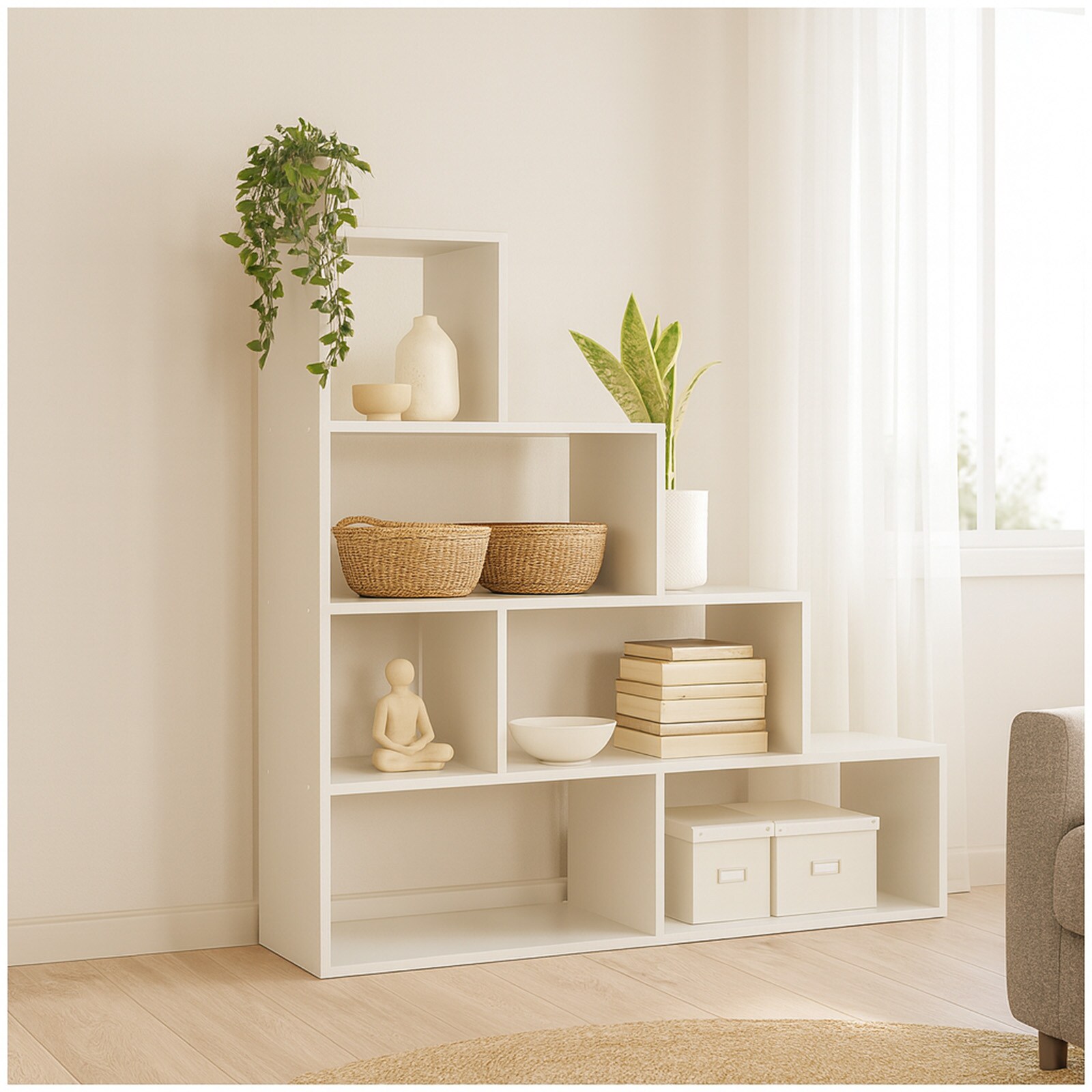 HTI-Living Raumteiler Thekla Wei&szlig; - Bild 1