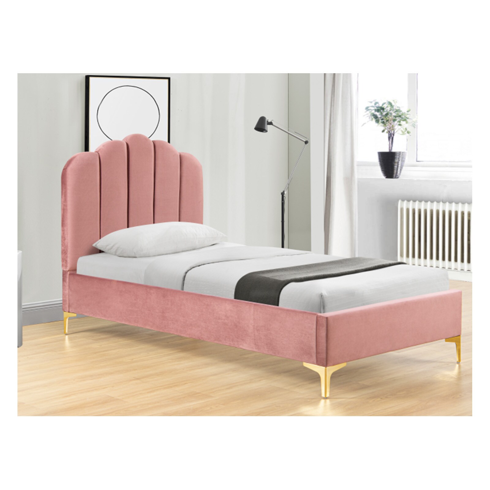 HTI-Living Polsterbett 90 x 200 cm Yoris Pink