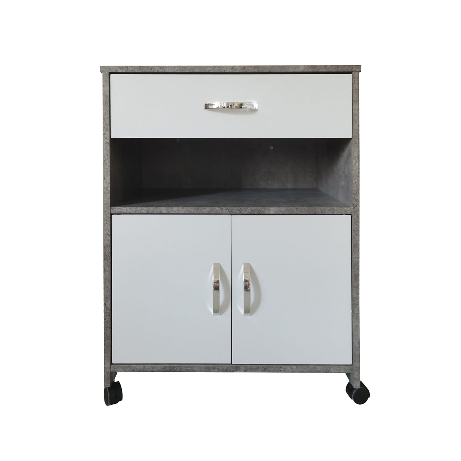 HTI-Living K&uuml;chenschrank Beton/Wei&szlig; Blanca - Bild 1