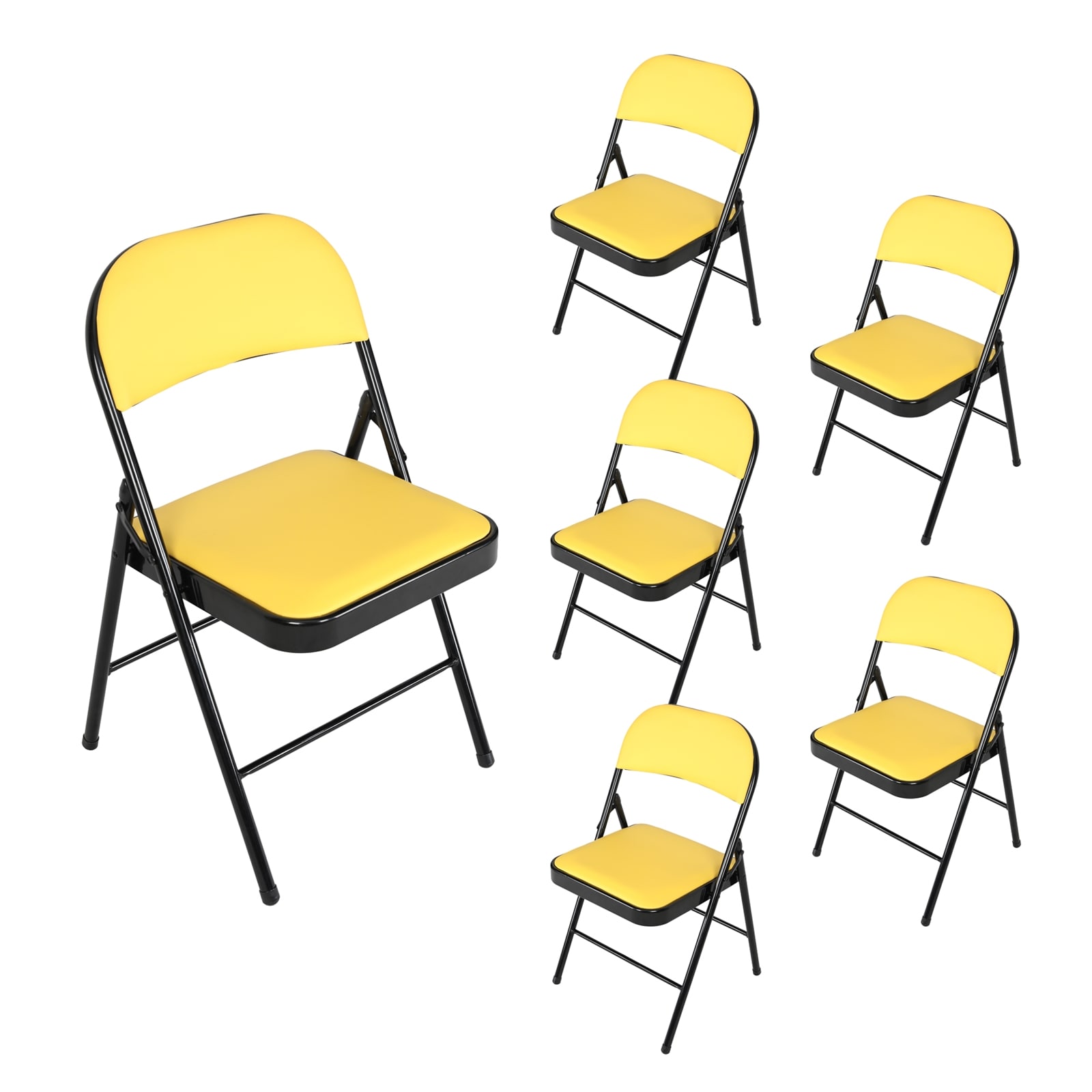 HTI-Living Klappst&uuml;hle 6er Set Wedigo Gelb - Bild 1