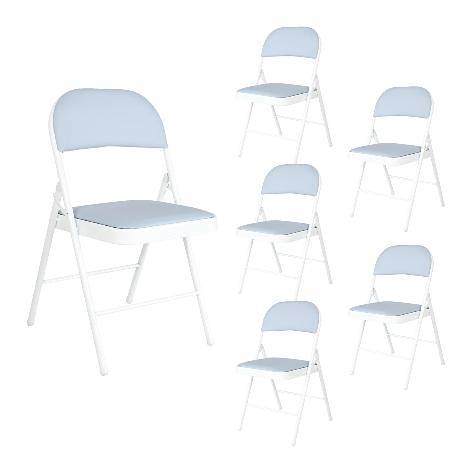 HTI-Living Klappstühle 6er Set Wedigo Grau