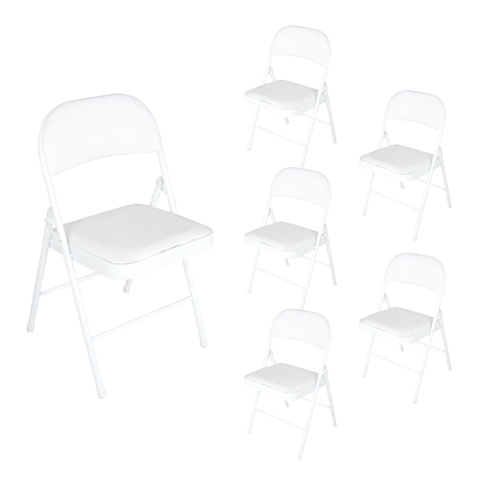 HTI-Living Klappst&uuml;hle 6er Set Wedigo Wei&szlig; - Bild 1