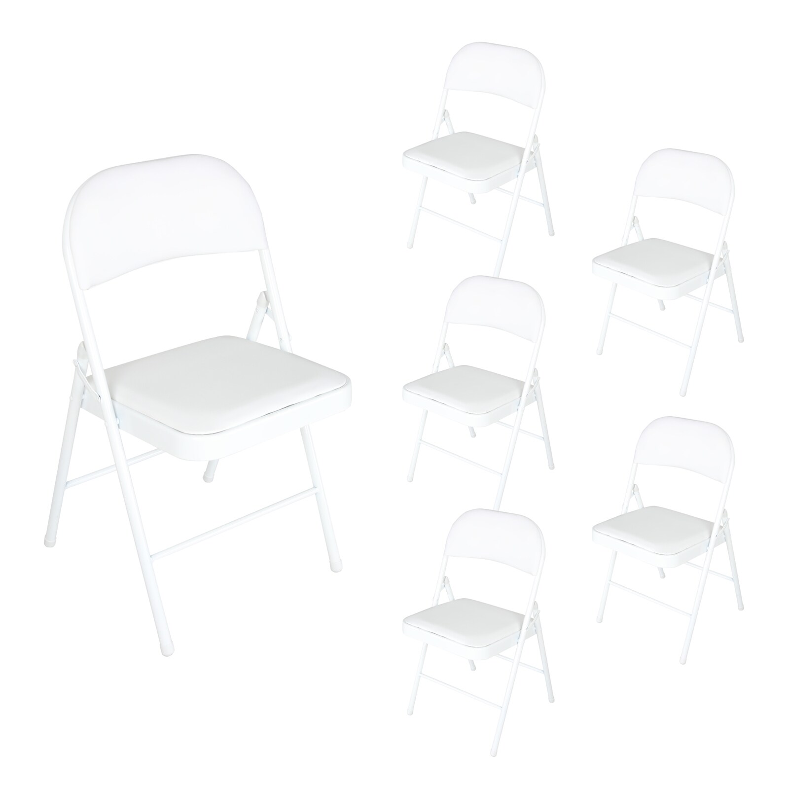 HTI-Living Klappstühle 6er Set Wedigo Weiß
