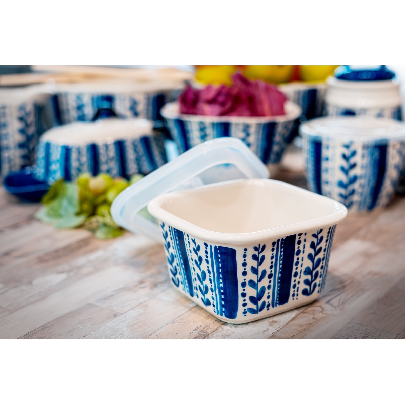 neuetischkultur Sch&uuml;ssel mit Deckel 0,8 Liter Landhaus - Bild 1