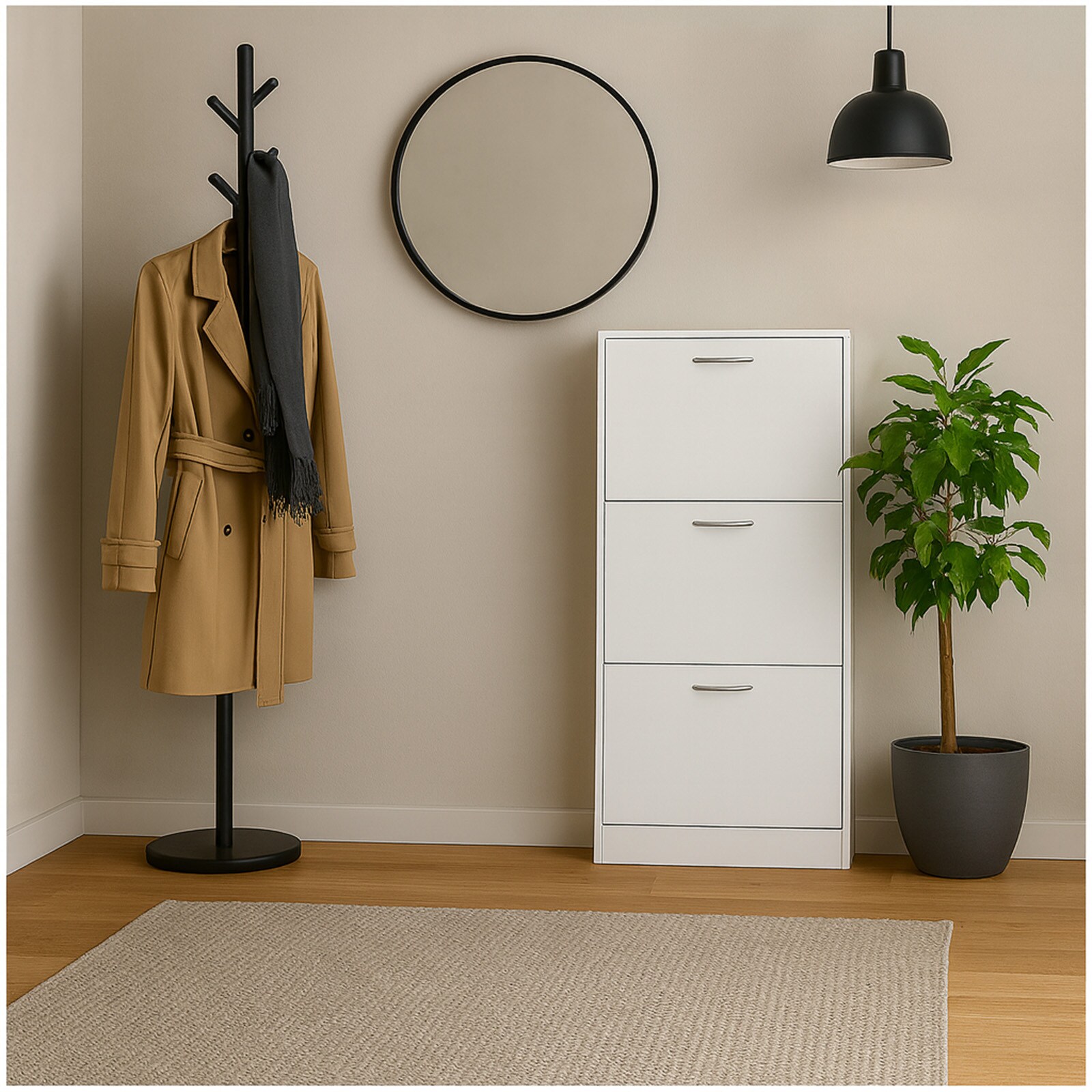 HTI-Living Schuhschrank Thekla Weiß