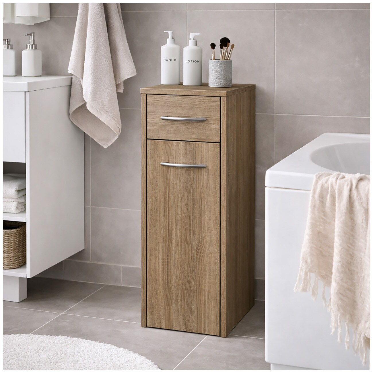 HTI-Living Mehrzweckschrank schmal Thekla Sonoma - Bild 1