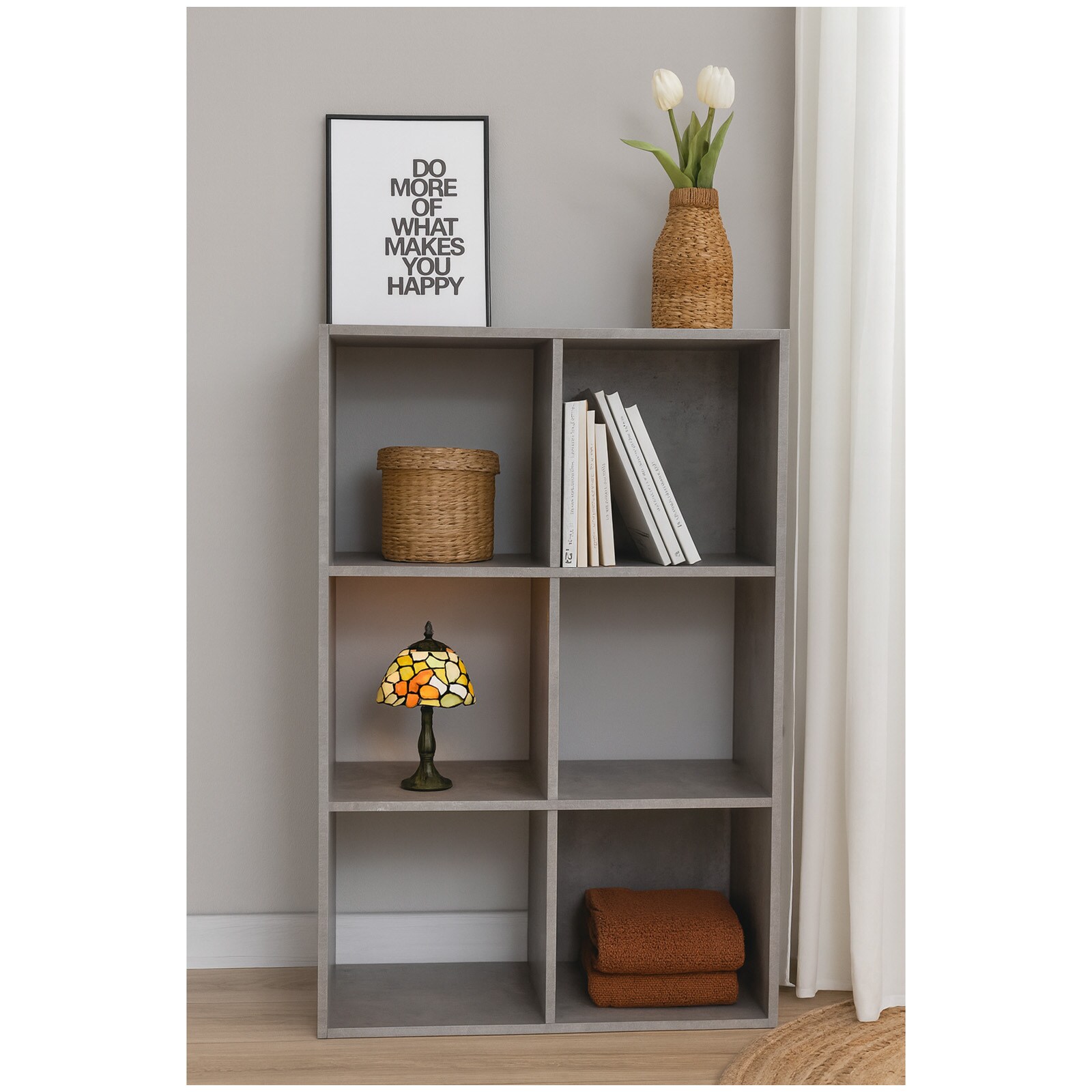 HTI-Living Regal 60x90 Thekla Beton - Bild 1